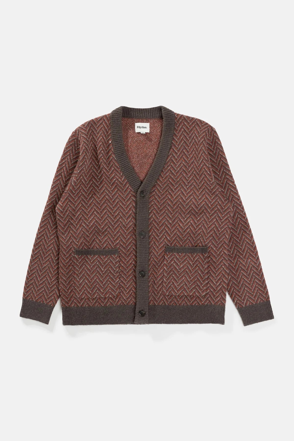 Mohair Herringbone Cardigan