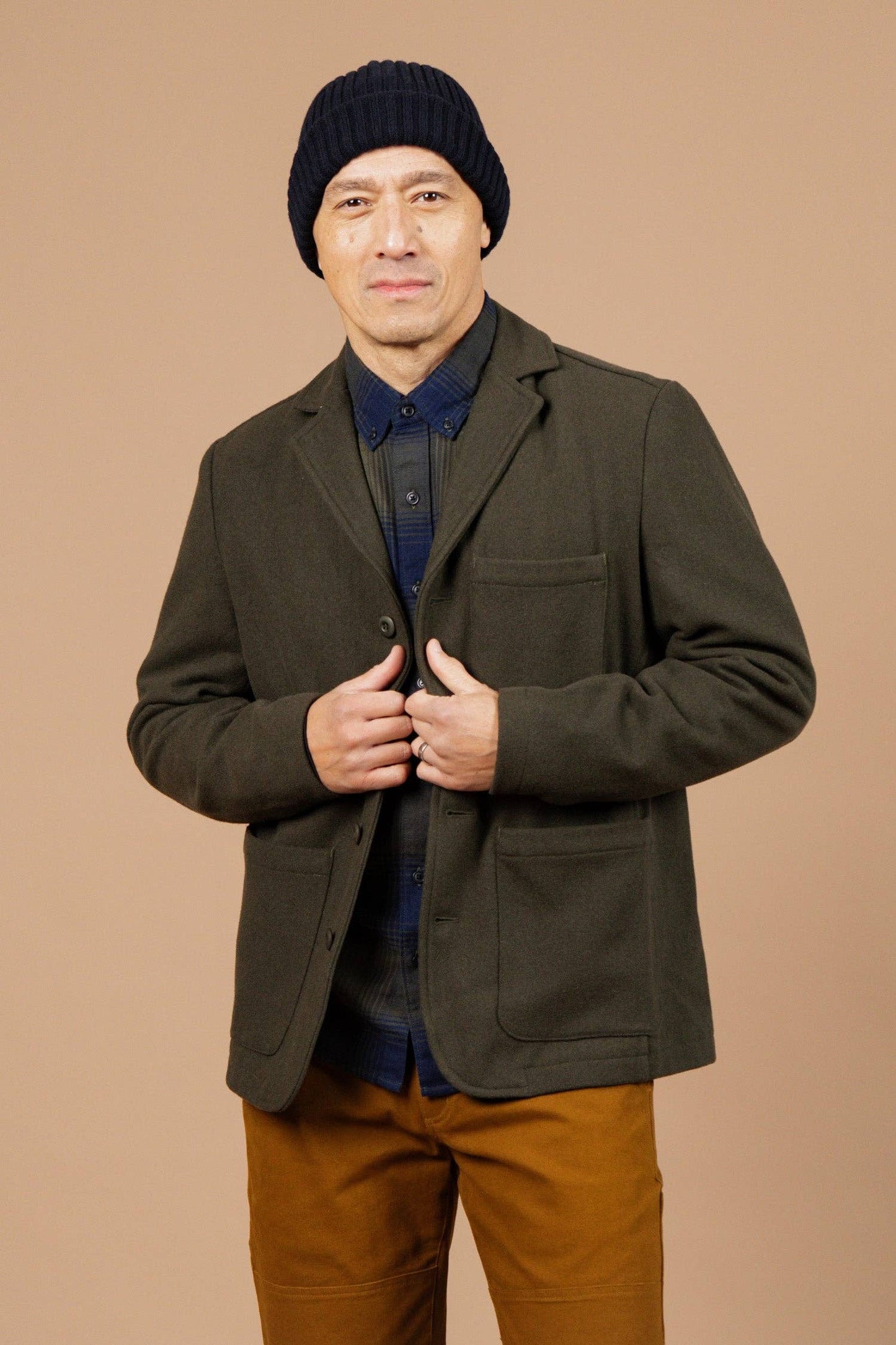 Nate Chore Blazer / Basque Green Wool