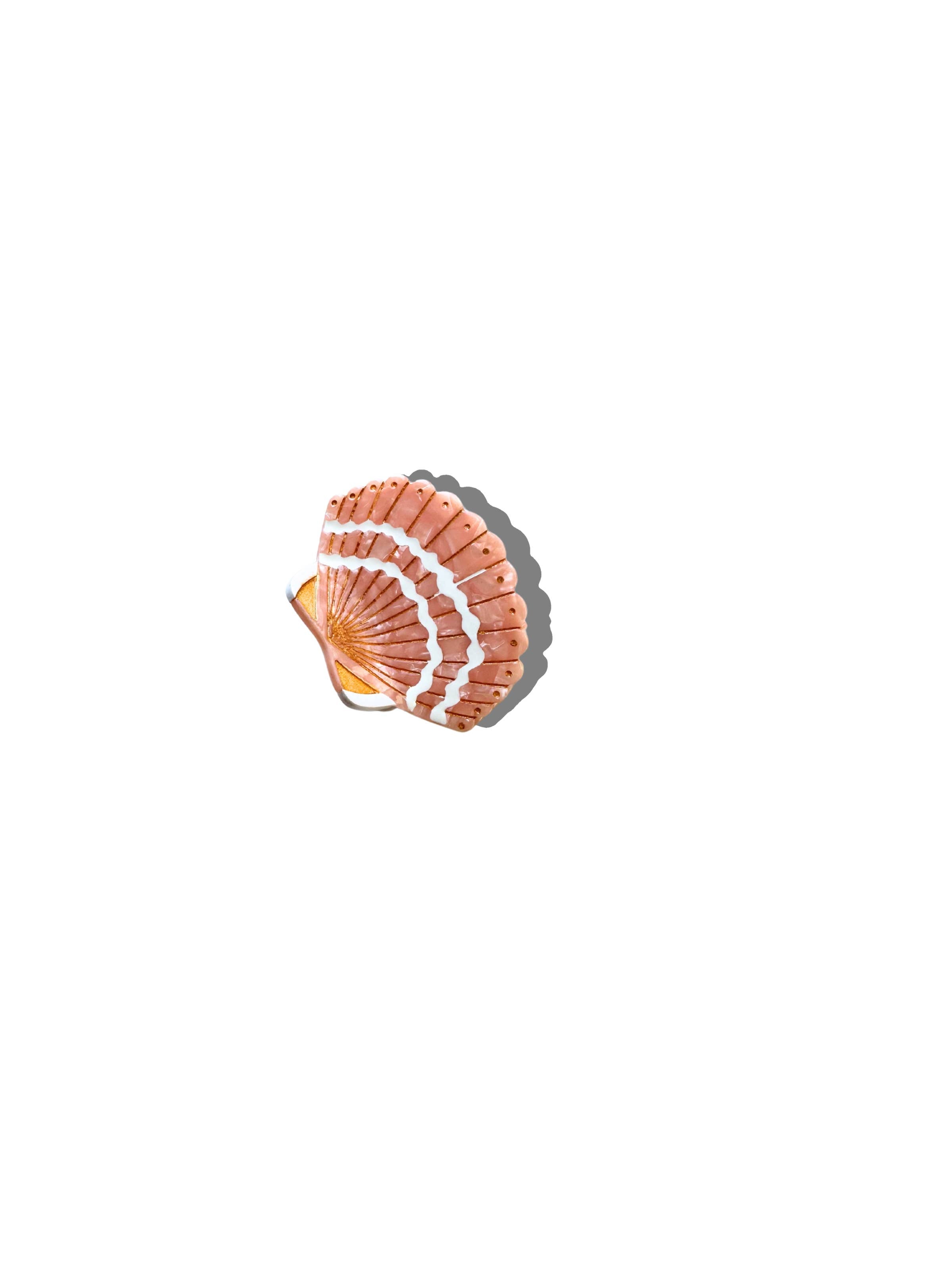 Hand-painted Mini Seashell Claw Hair Clip | Eco-Friendly