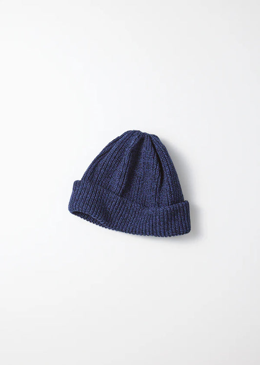 Recycled Cotton Marl Beanie / Navy