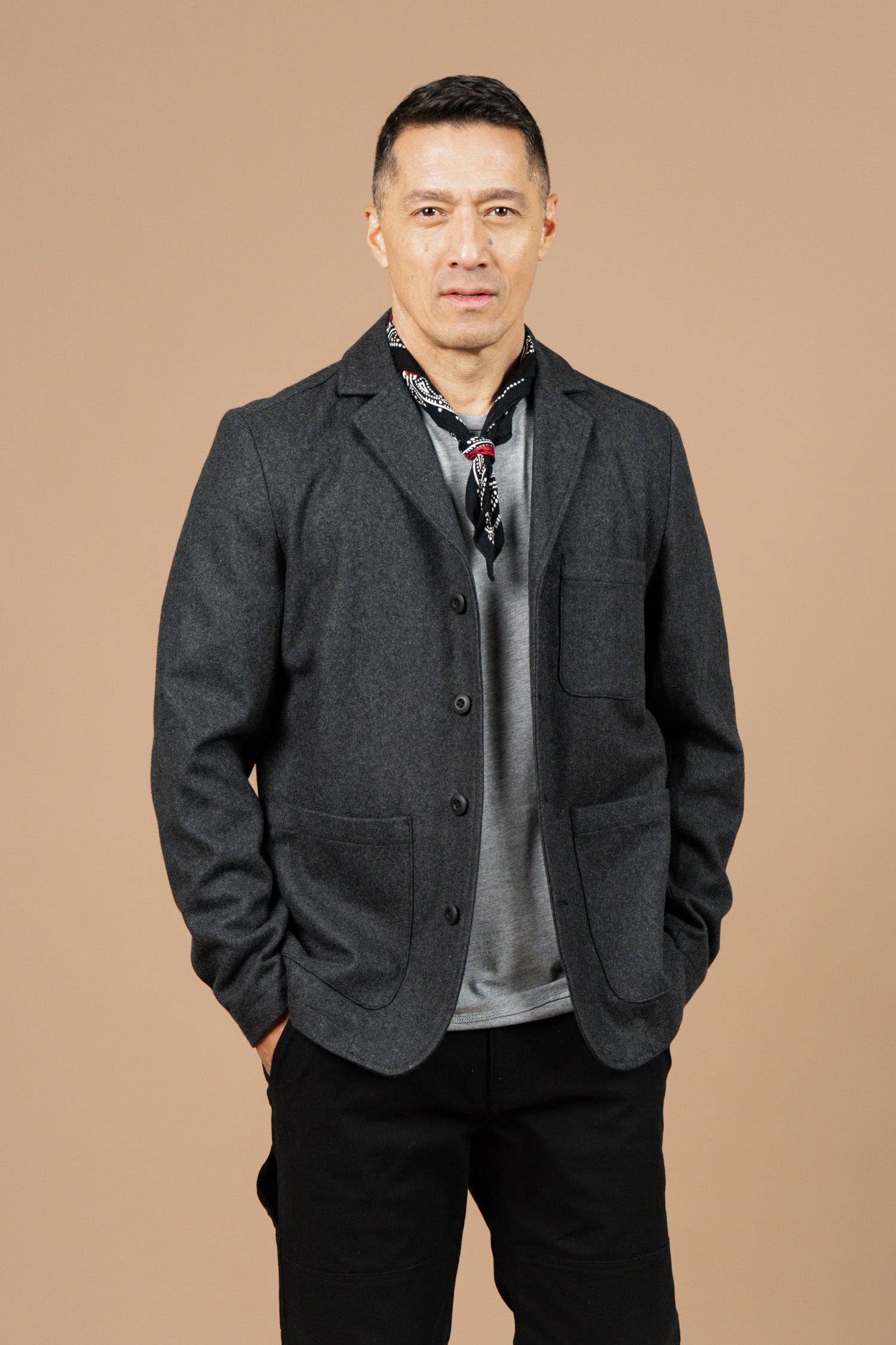 Nate Chore Blazer / Onyx Wool