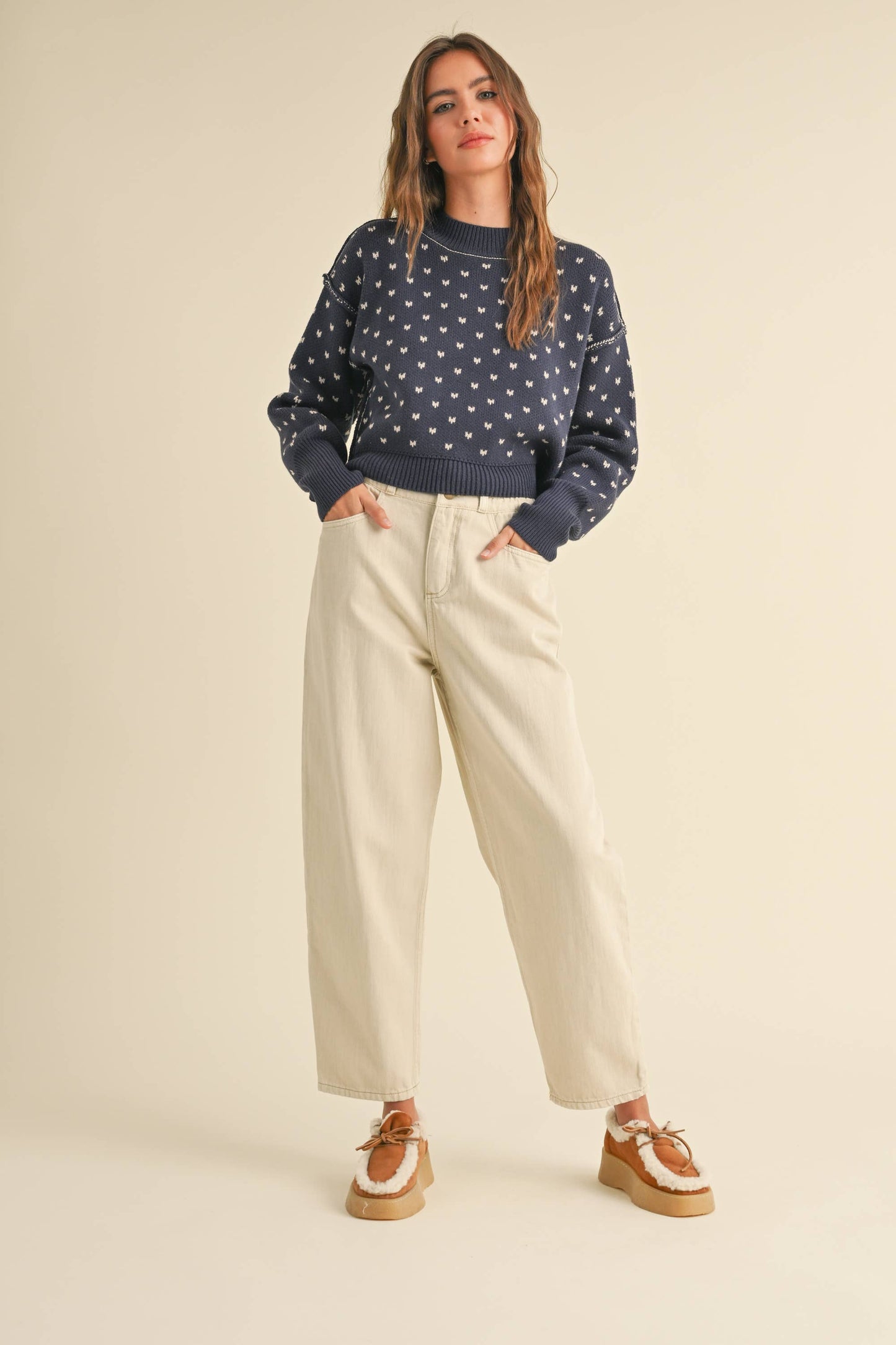 Cotton Barrel Pants