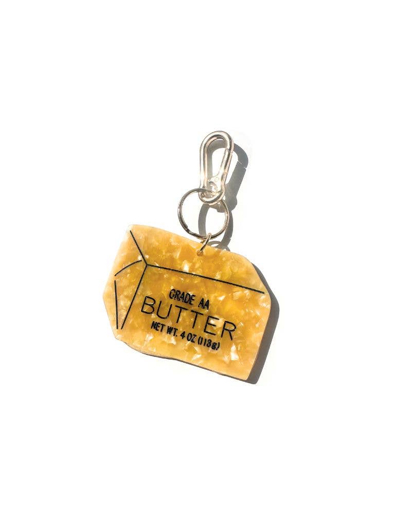 Hand-painted Butter Keychain | Eco-Friendly