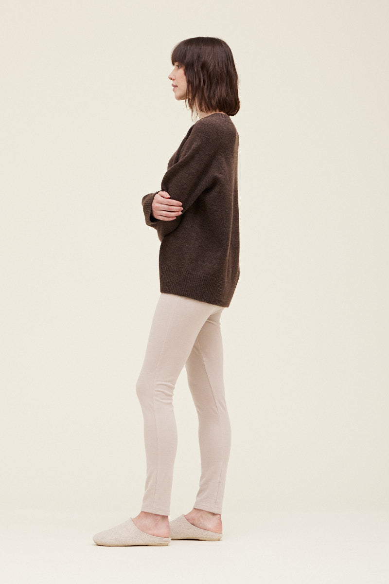 Neck Slit Sweater