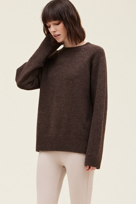 Neck Slit Sweater