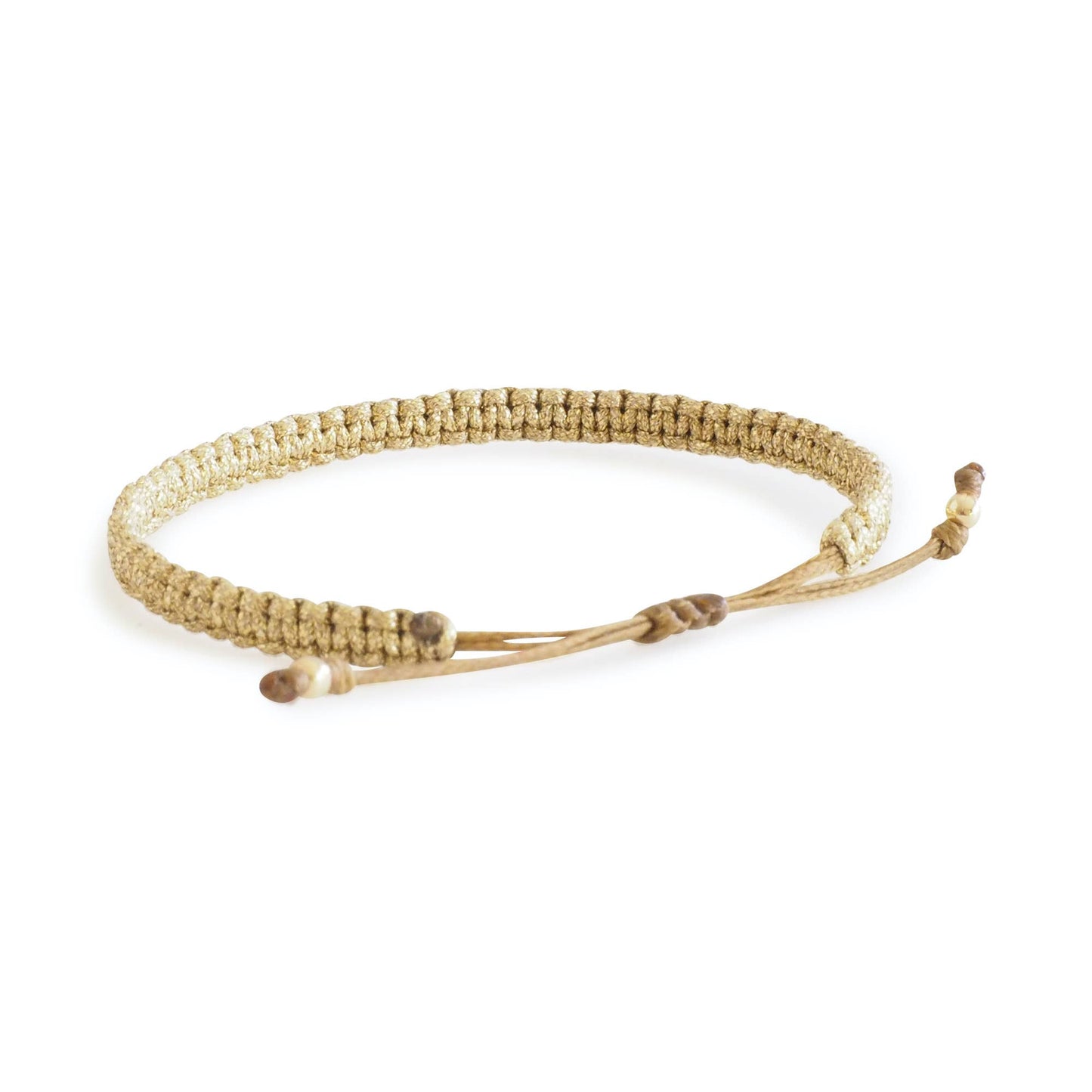 Adjustable Macrame Bracelet | Gold Thread