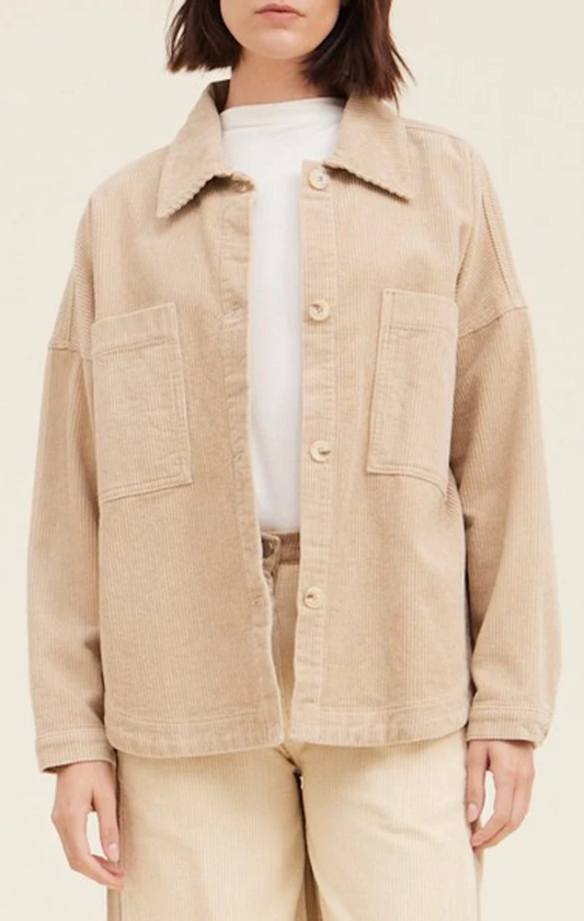 Corduroy Button-Front Shacket