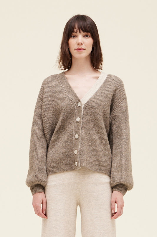 Accent Placket Cardigan