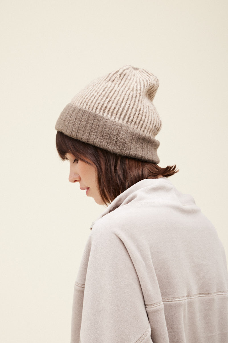 Multi-Stripe Knit Beanie