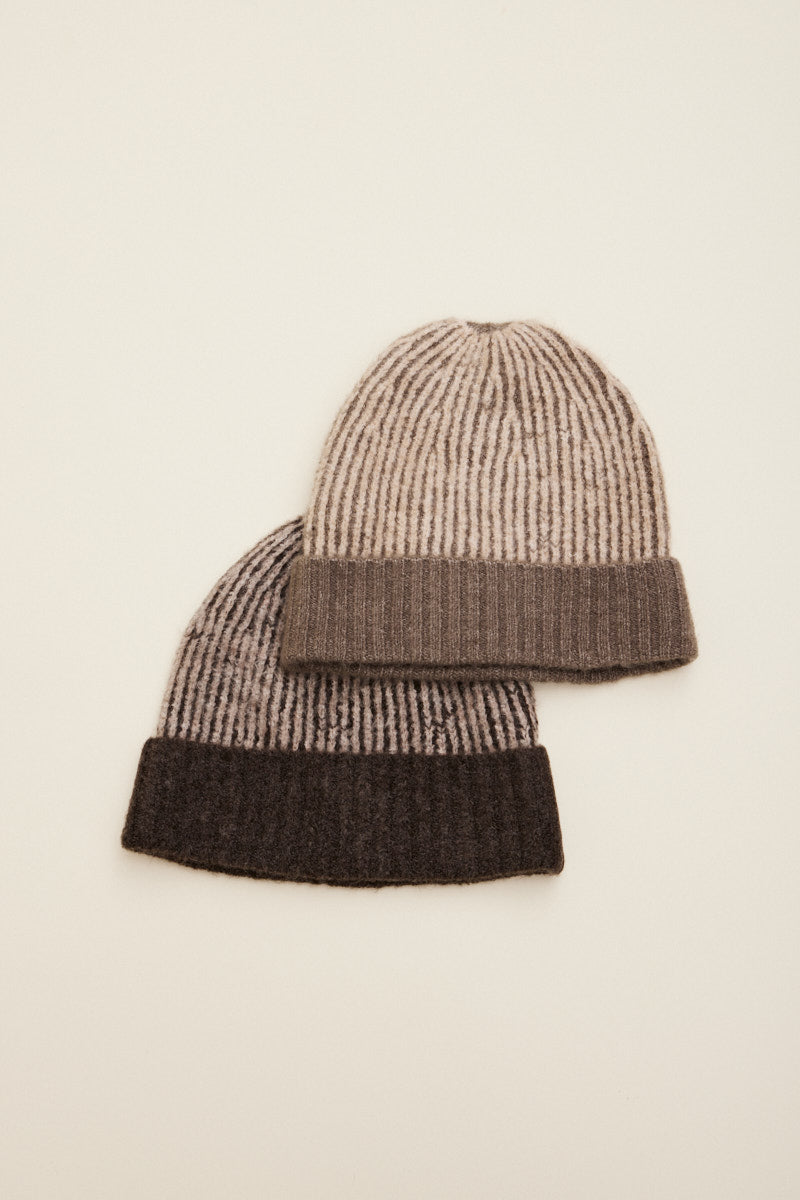 Multi-Stripe Knit Beanie