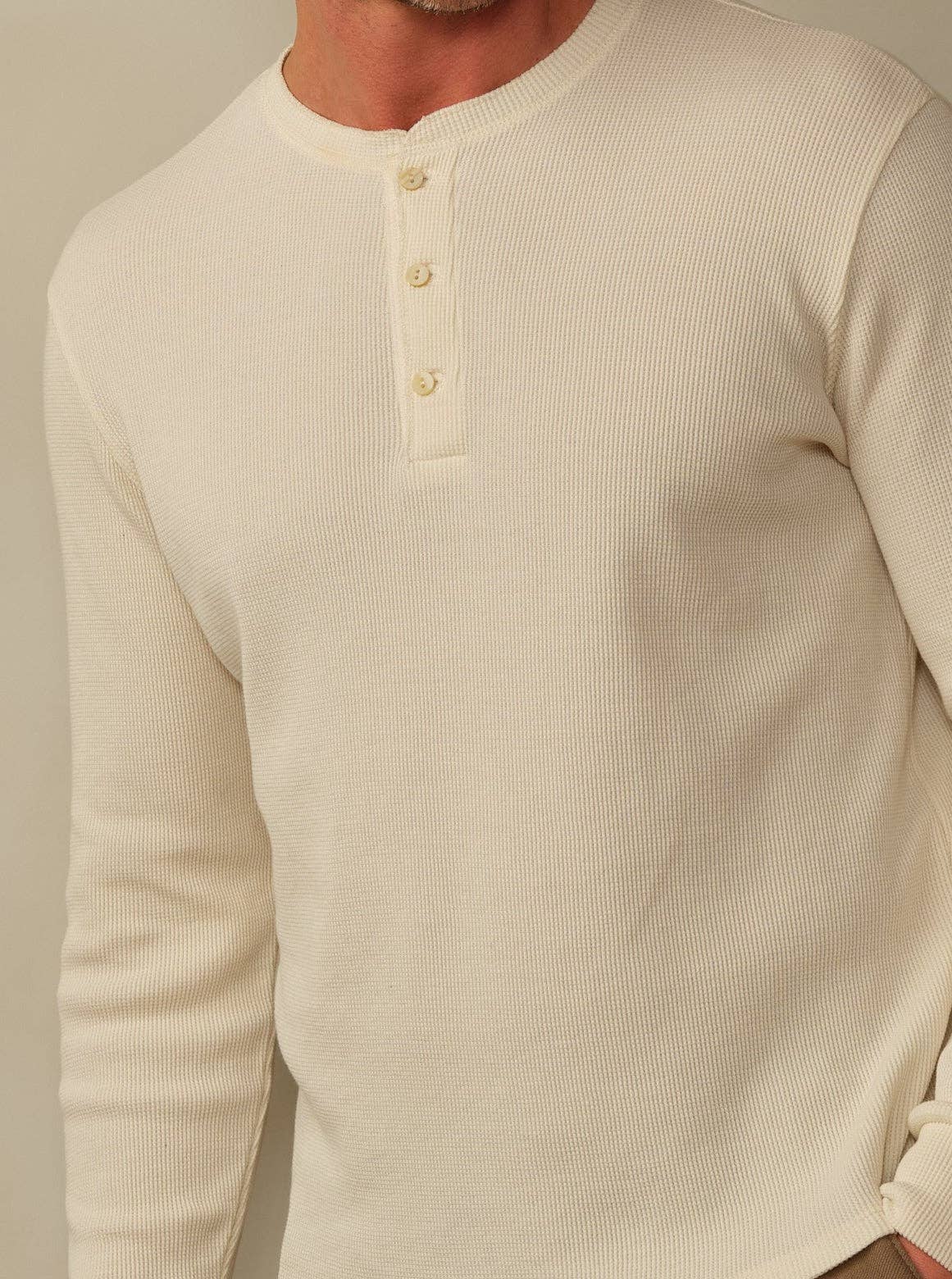 Men's Crosby Organic Cotton Waffle Henley