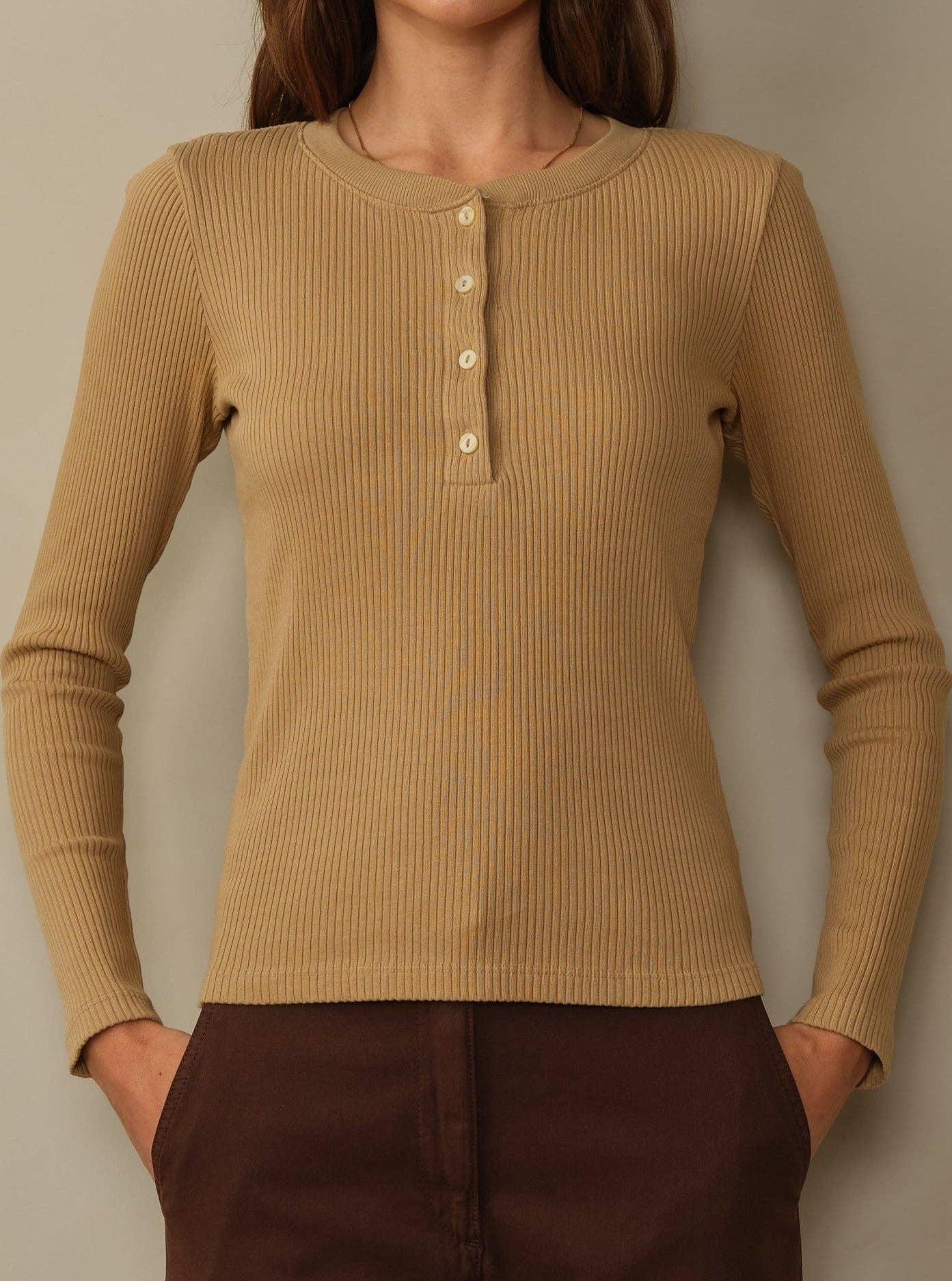 Tasman Ribbed Henley