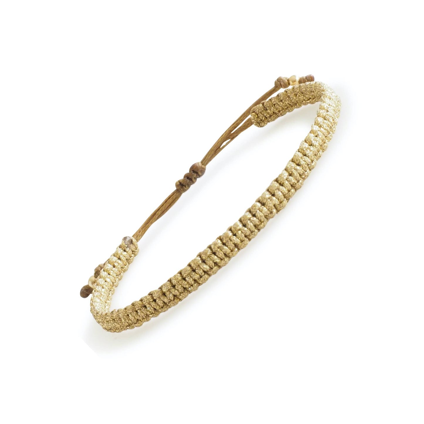 Adjustable Macrame Bracelet | Gold Thread