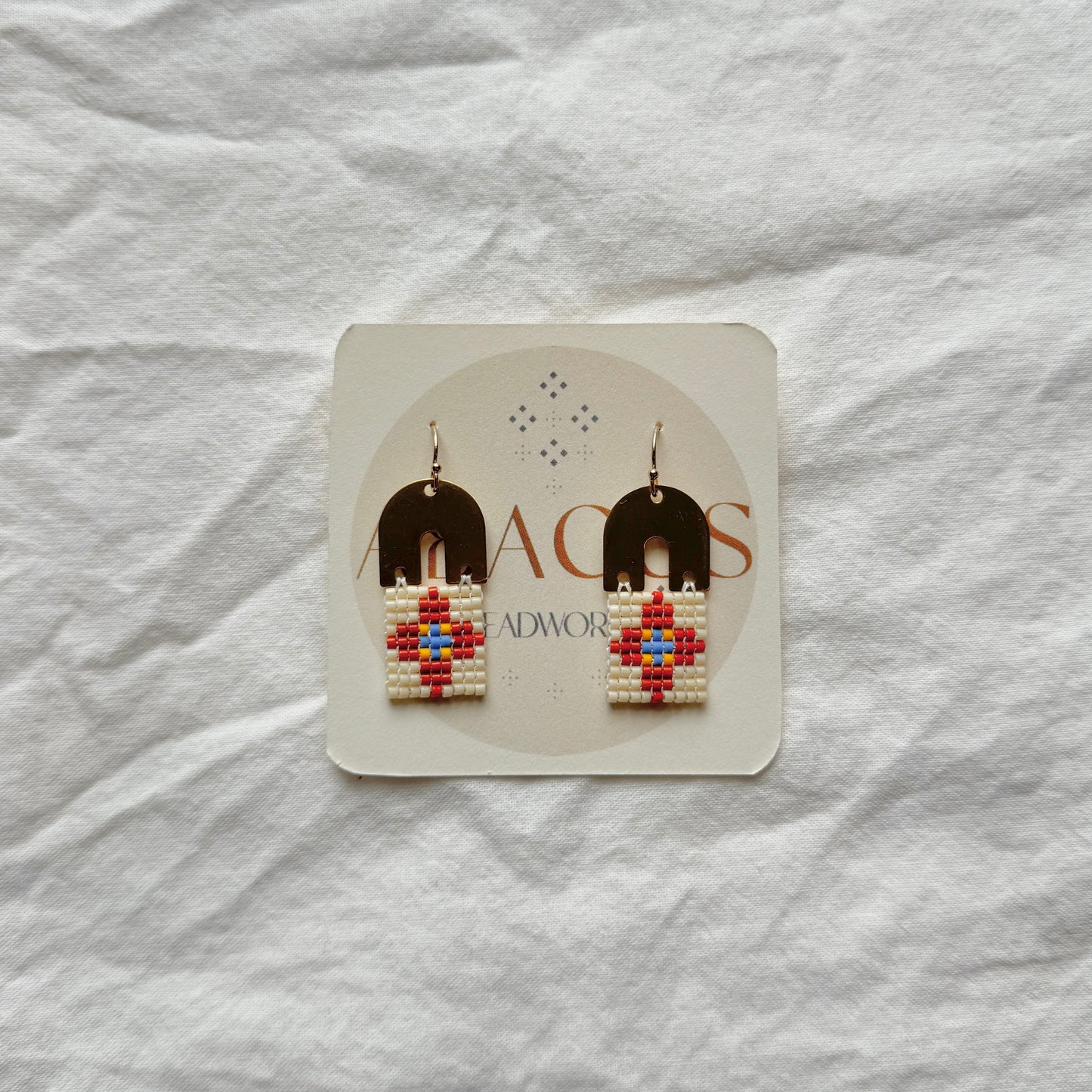 Mini Arch Beaded Earrings