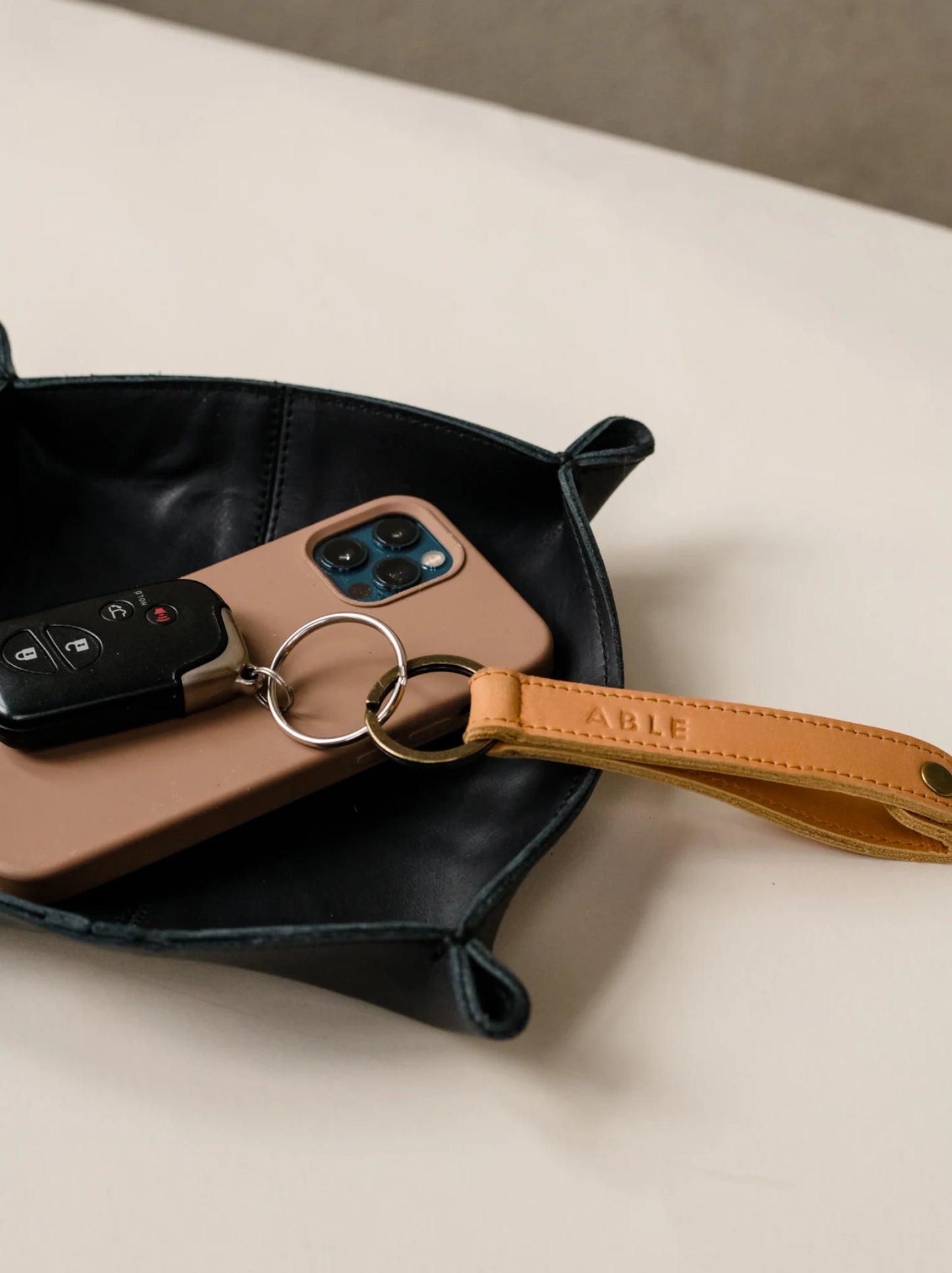 Andy Valet Leather Tray