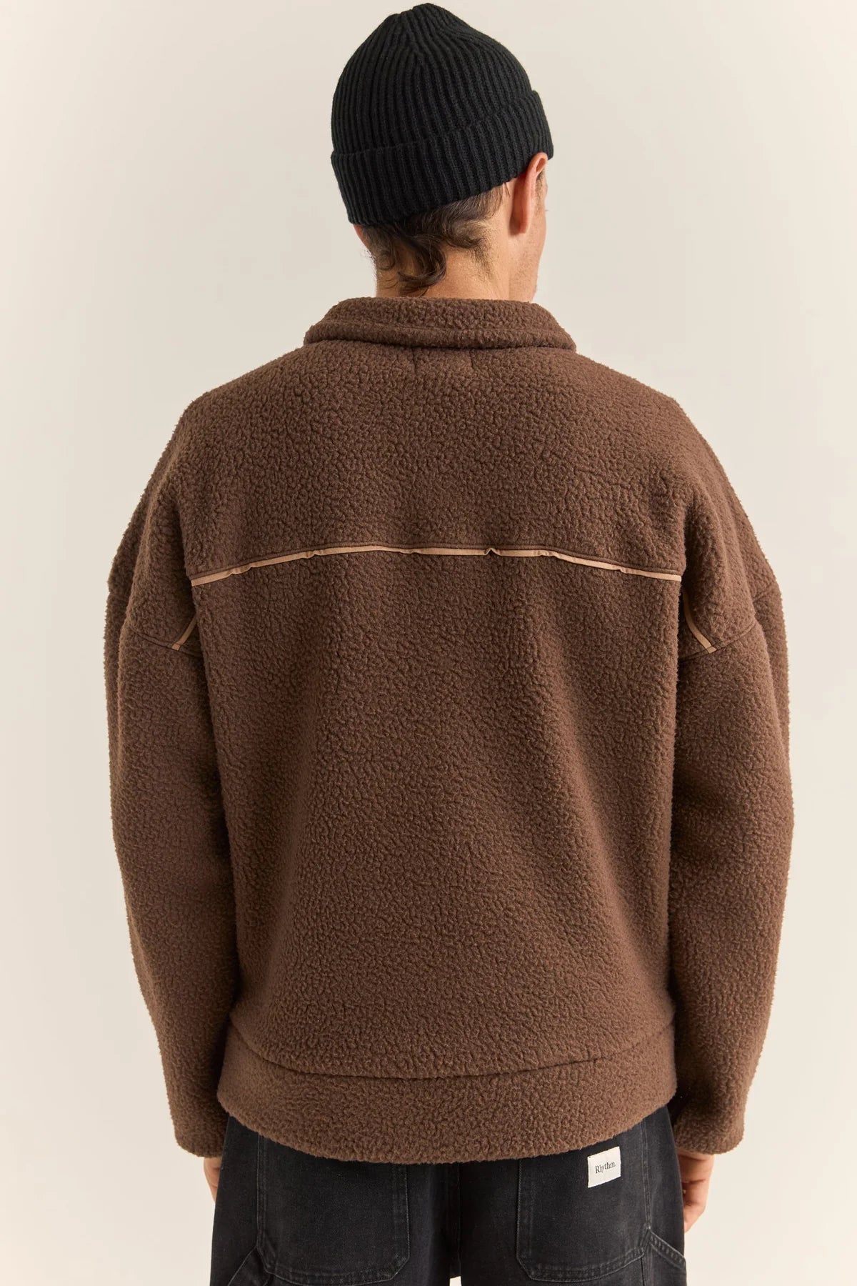 Contrast Quarter Zip Pullover