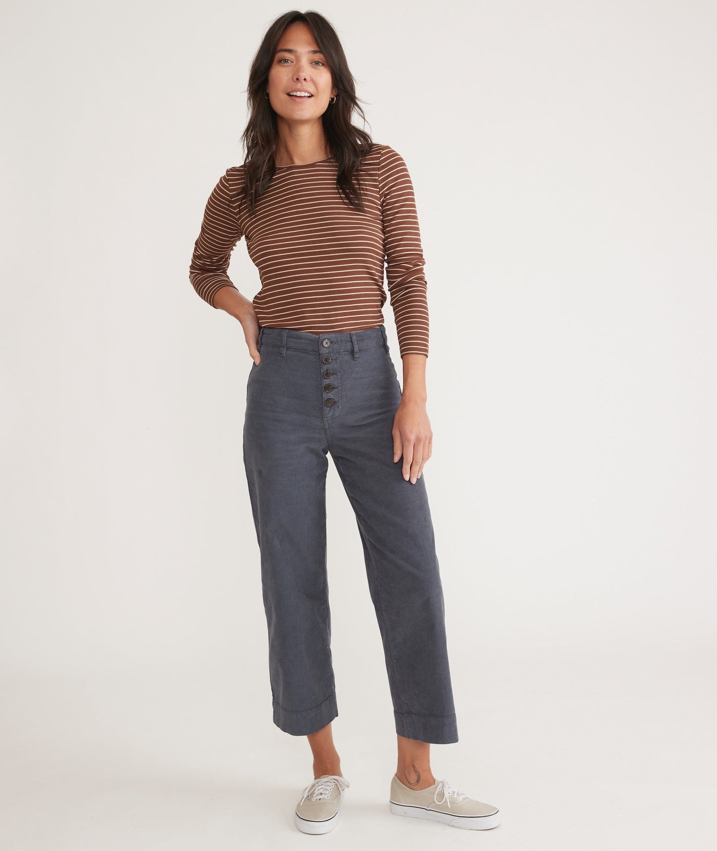 Corduroy Bridget Wide Leg Crop