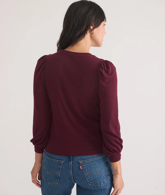 Lexi Rib Puff Sleeve Top