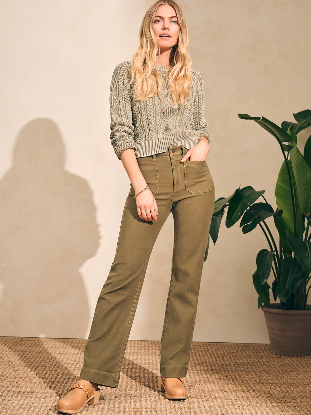 Stretch Terry Patch Pocket Pant