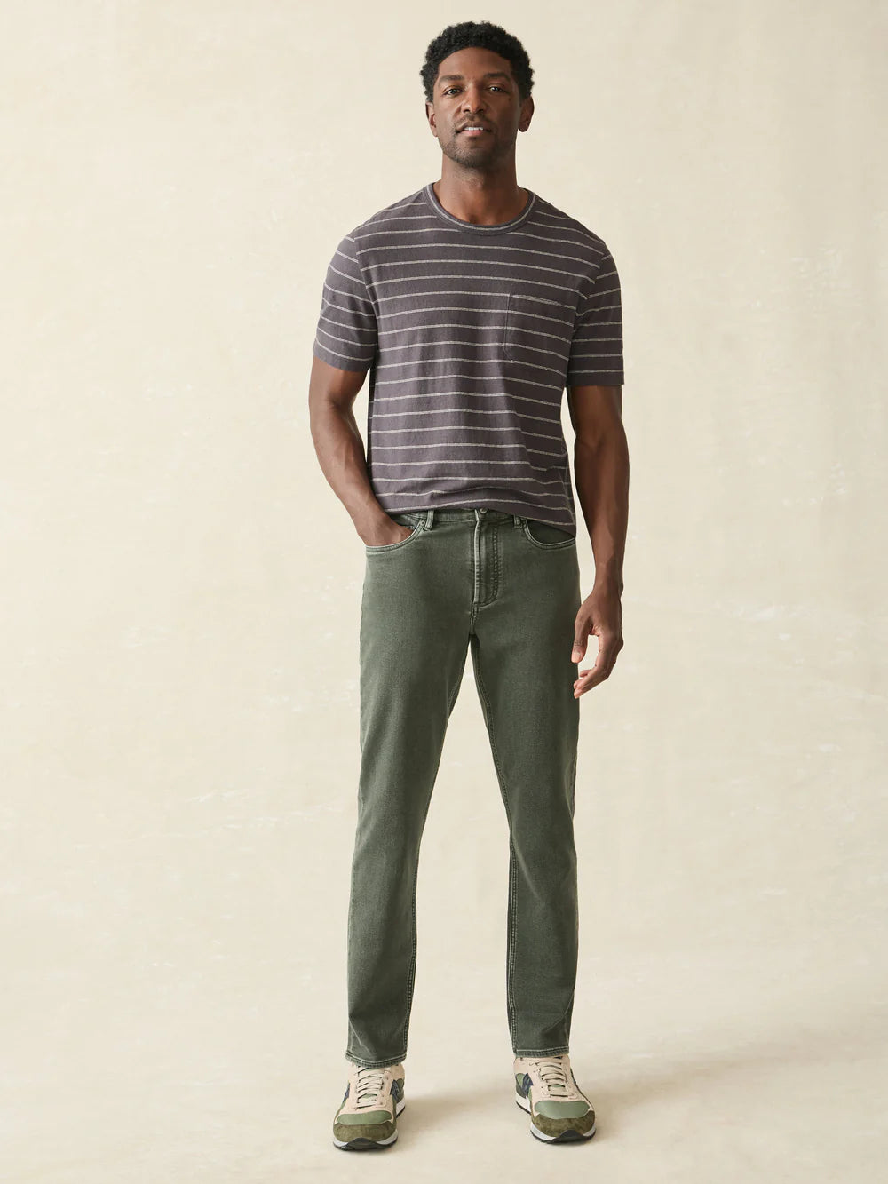 Stretch Terry 5-Pocket Pants