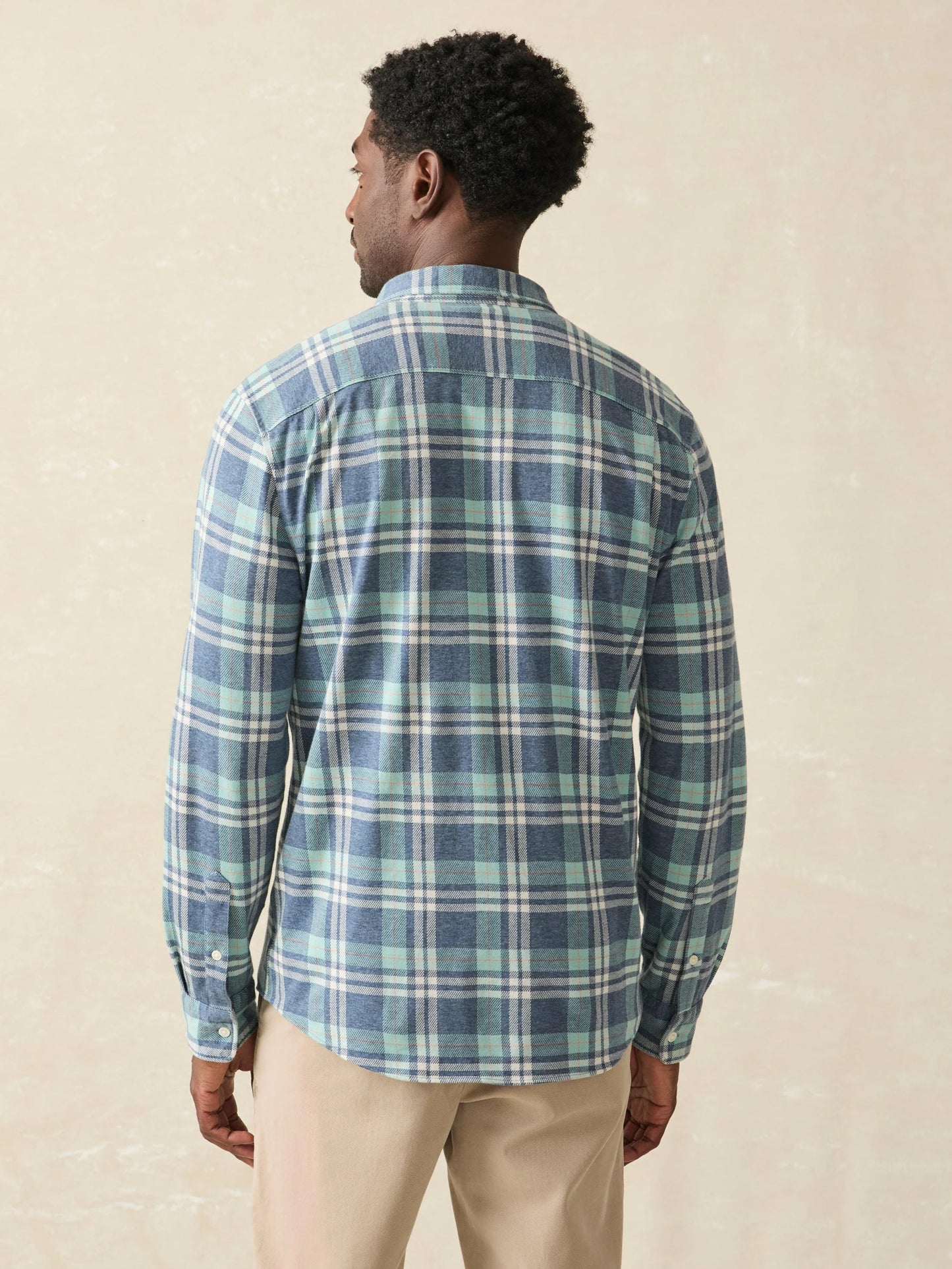 Coastline Knit Shirt - Holbrook Island Plaid