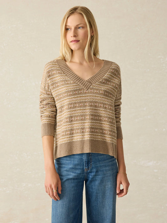 Highland Fairisle V-Neck Sweater