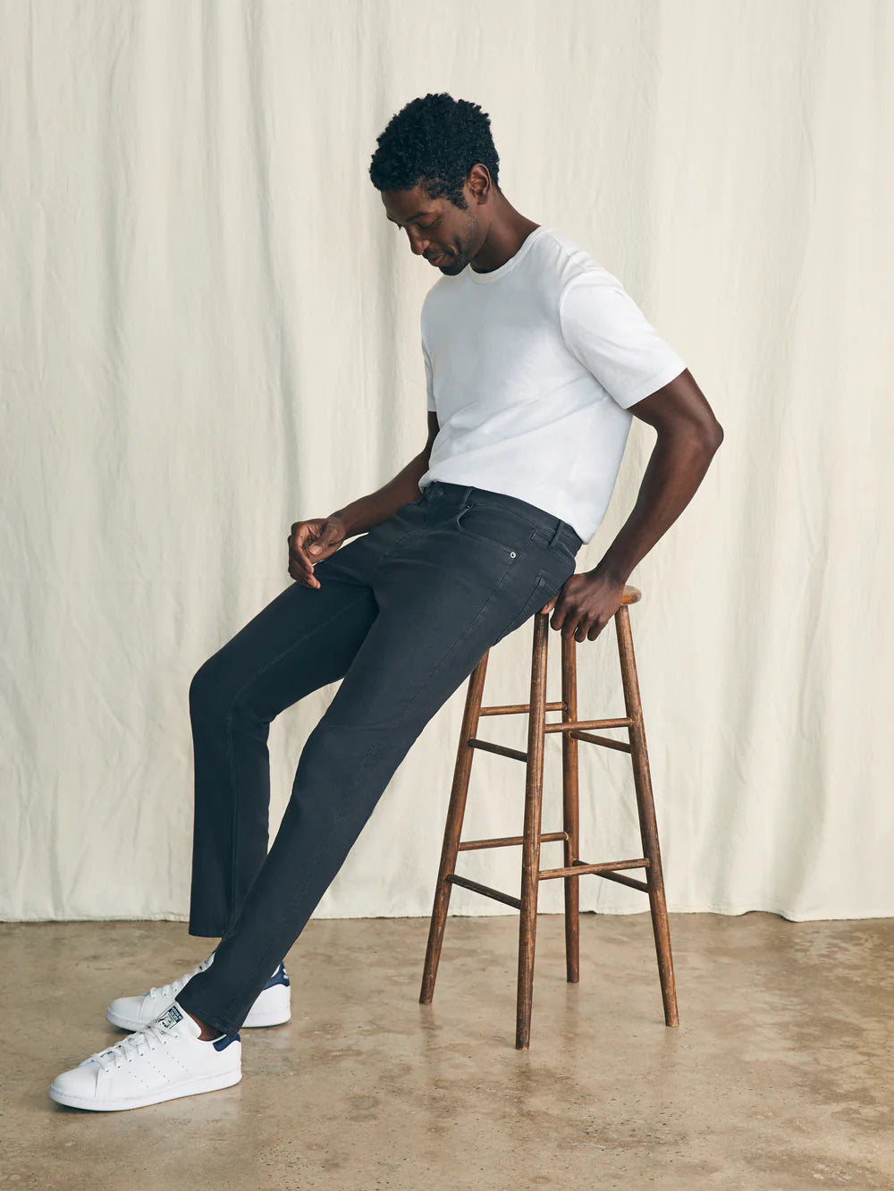 Stretch Terry 5-Pocket Pants