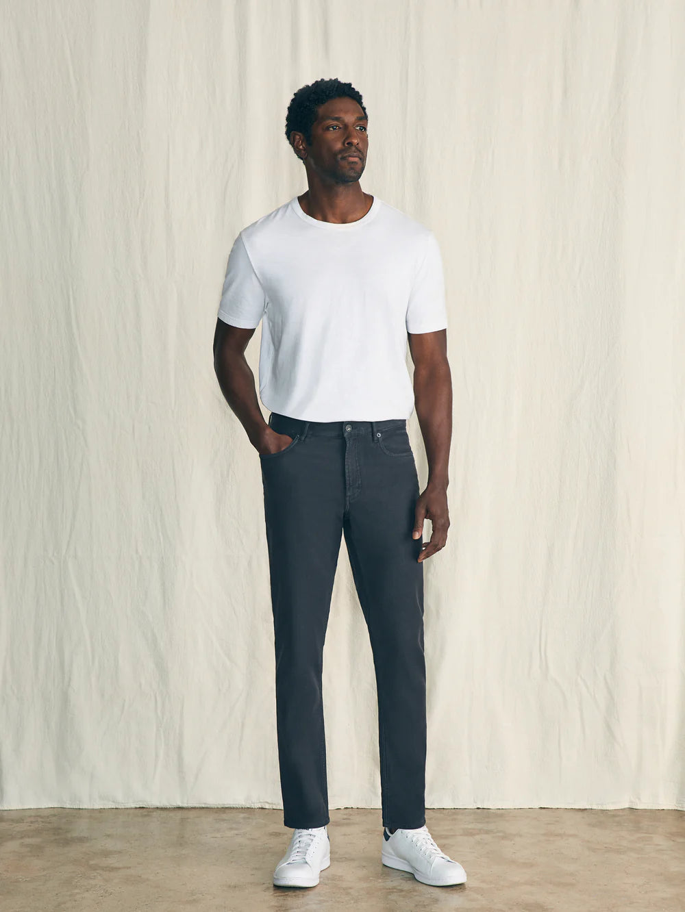 Stretch Terry 5-Pocket Pants