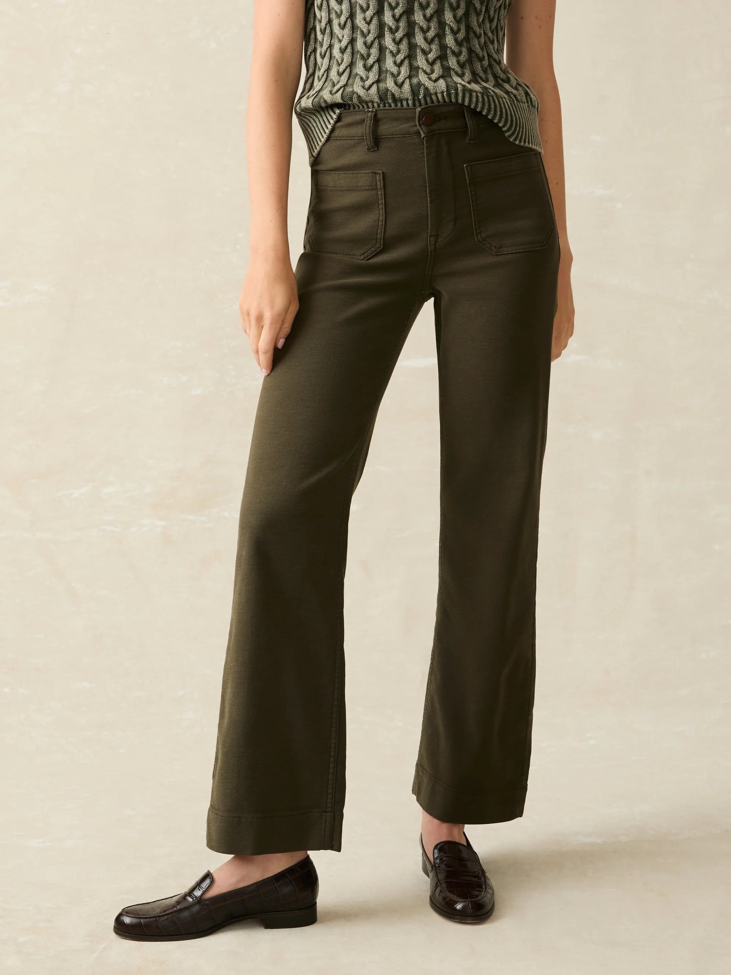 Stretch Terry Patch Pocket Pant