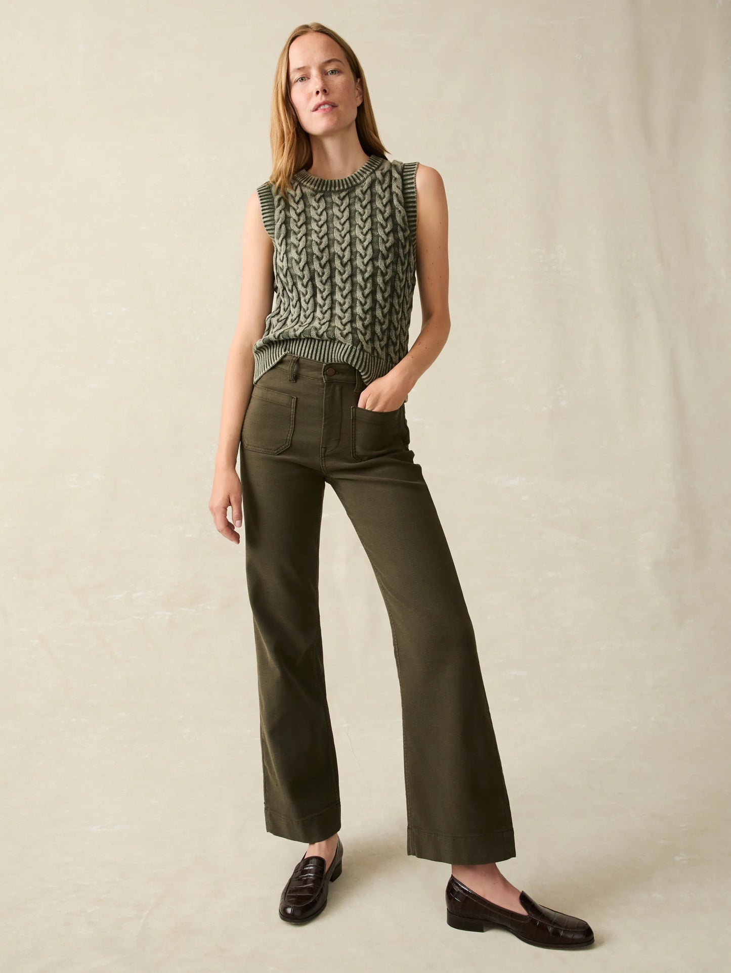 Stretch Terry Patch Pocket Pant