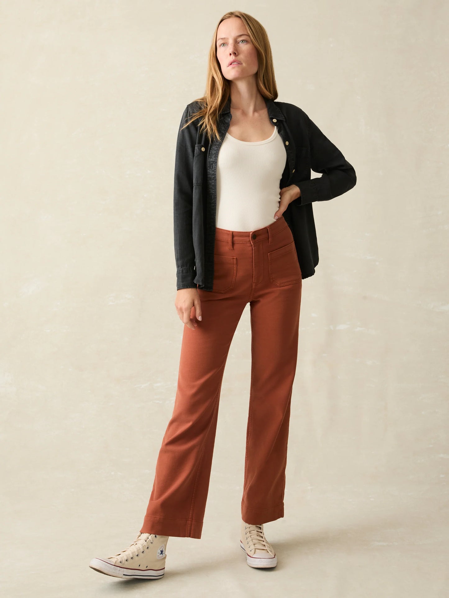 Stretch Terry Patch Pocket Pant