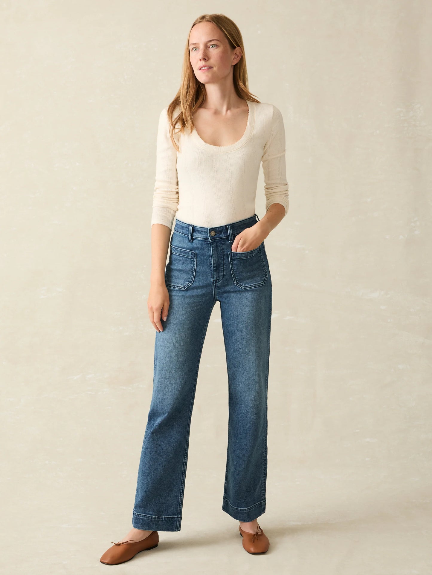 Stretch Terry Patch Pocket Pant