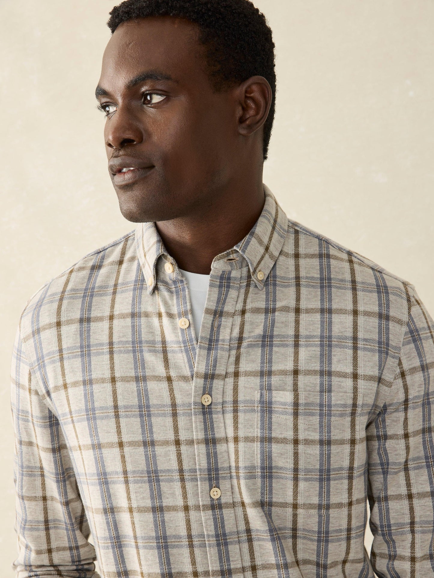 Coastline Knit Shirt - Birch River Plaid