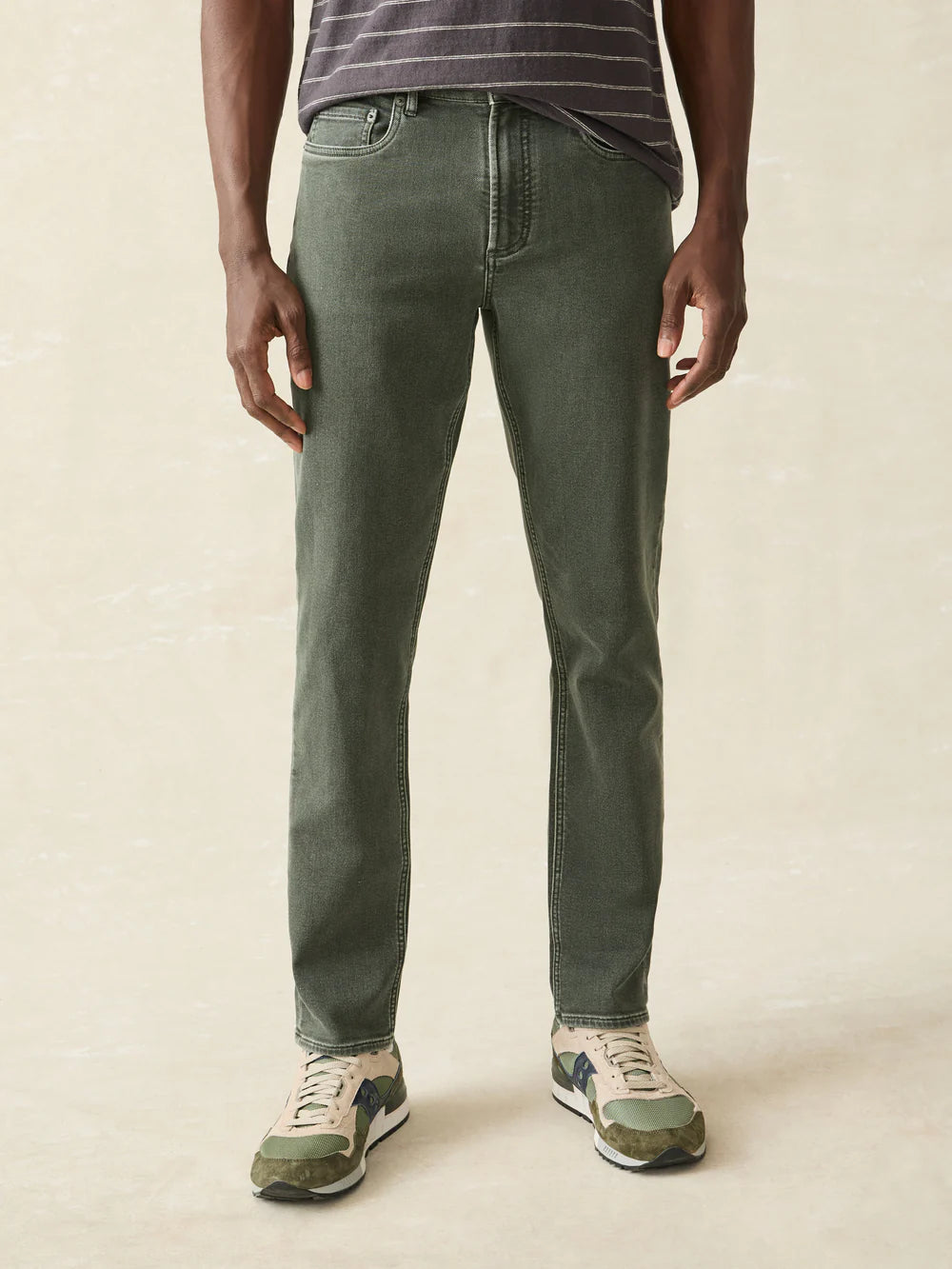 Stretch Terry 5-Pocket Pants