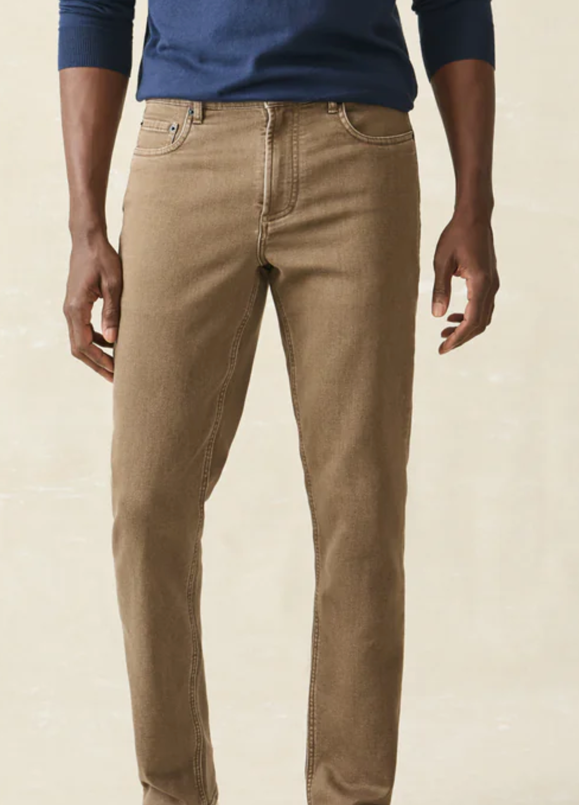 Stretch Terry 5-Pocket Pants