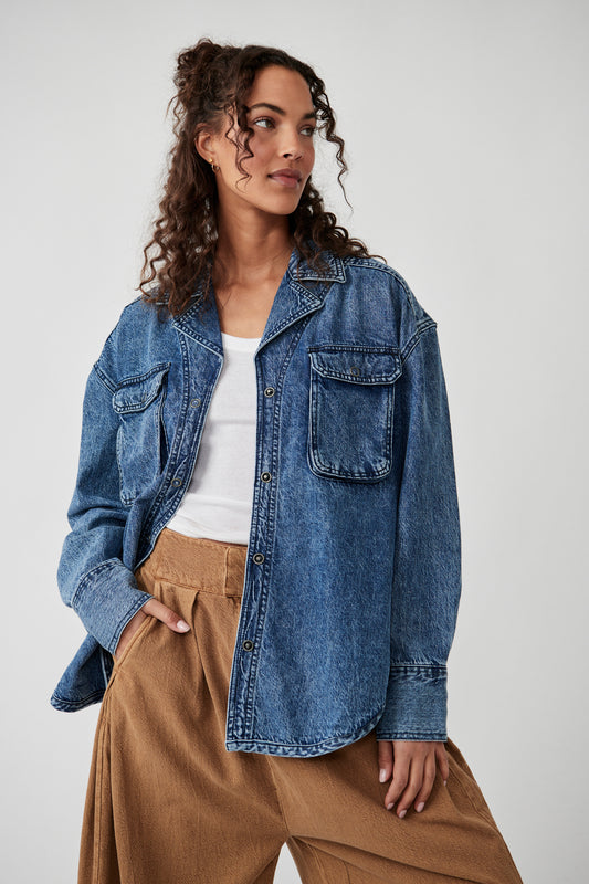 Izzie Cargo Denim Shirt