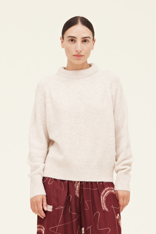 Padded Neckline Sweater