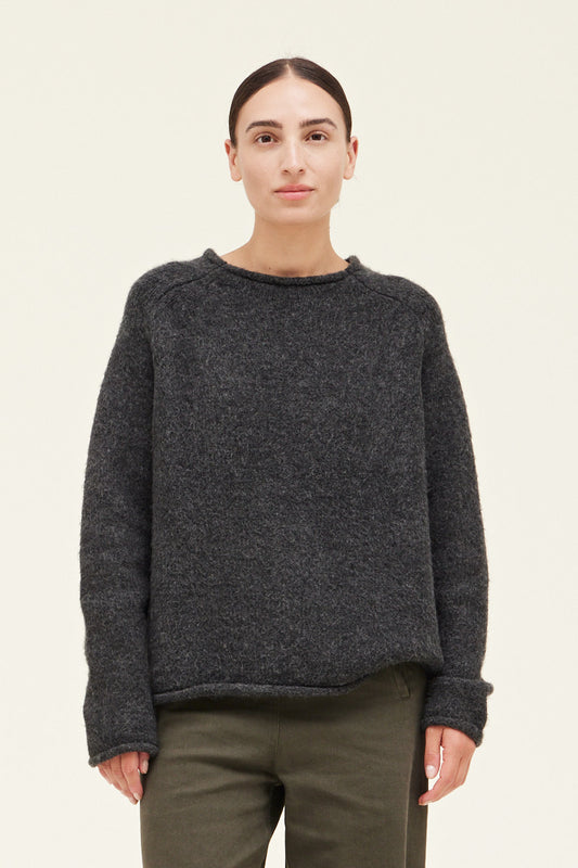 Rolled Edge Loose Sweater