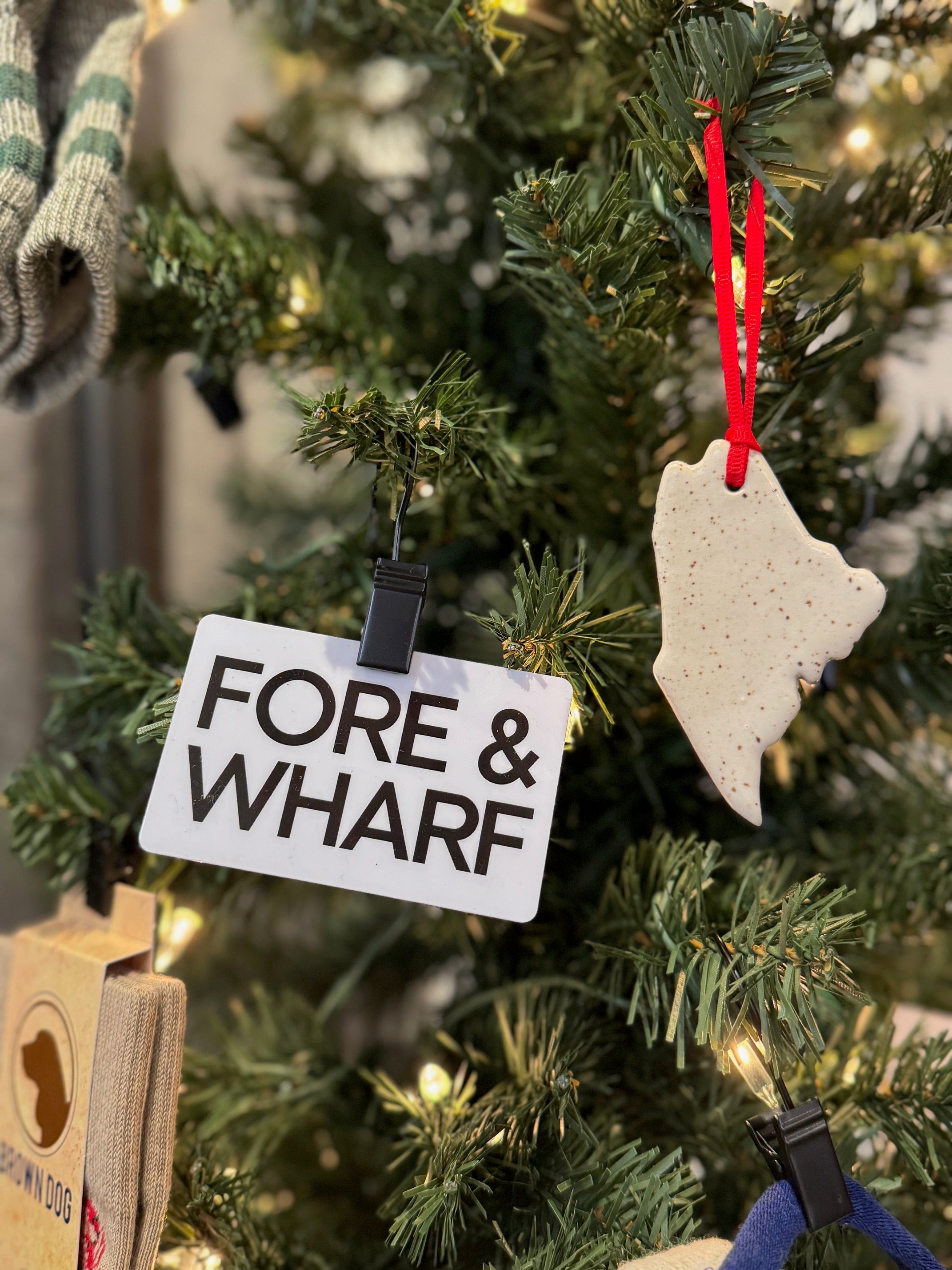 Handmade "Maine" Ornament