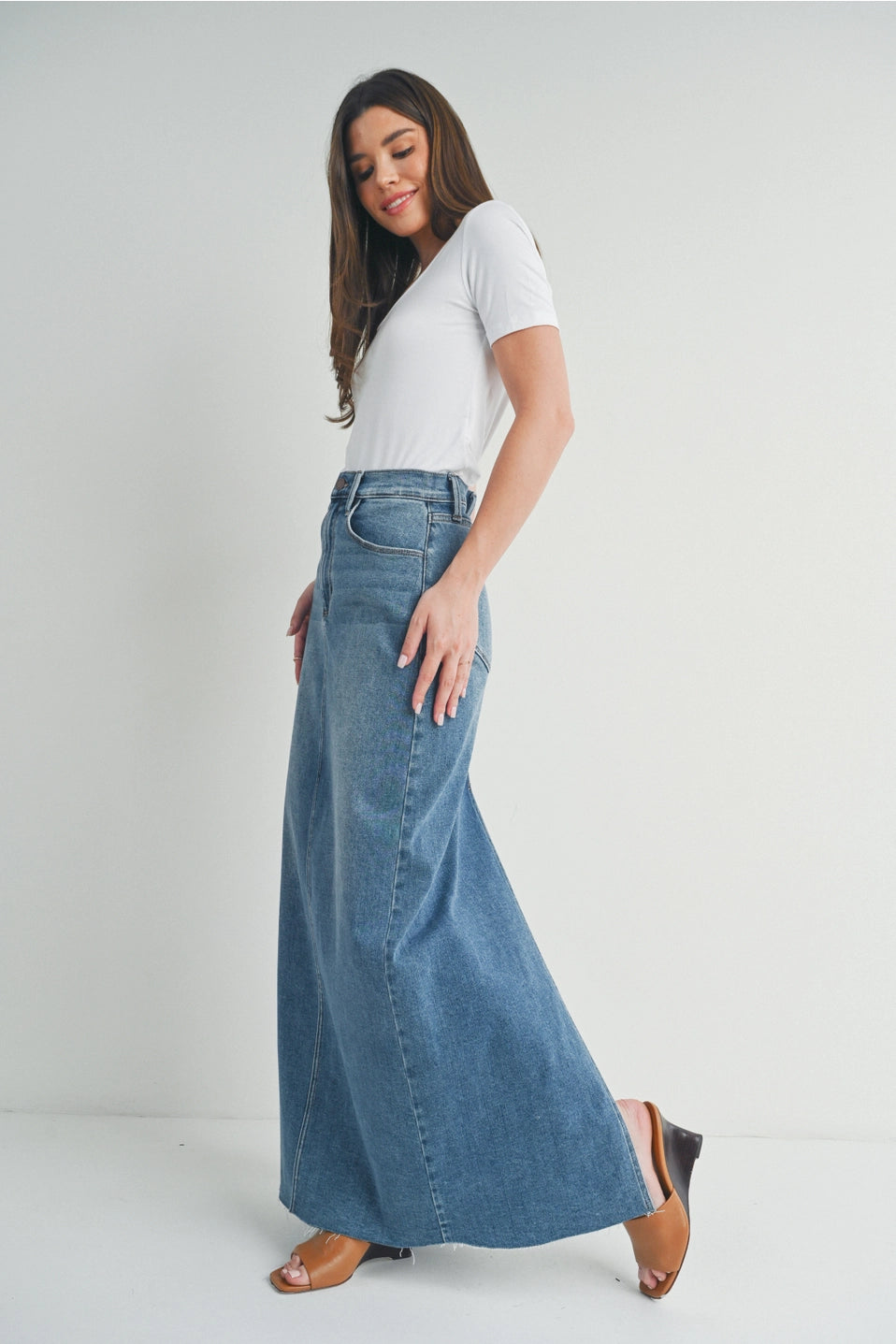 Maxi Denim Skirt