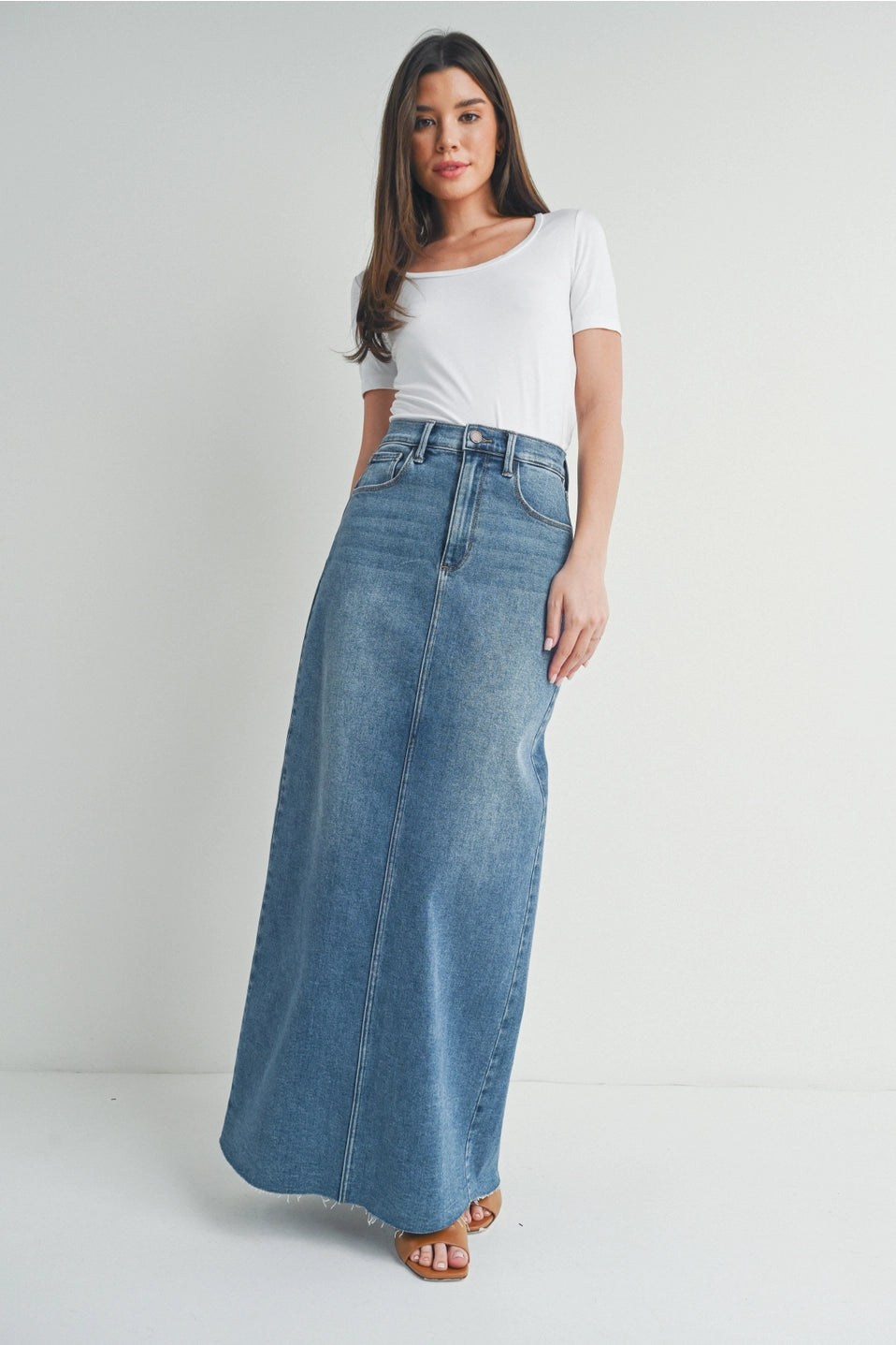 Maxi Denim Skirt