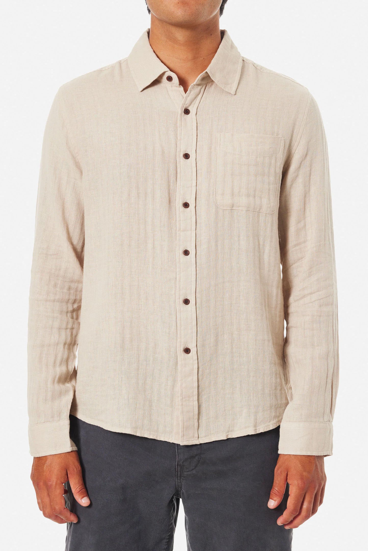 Alan Solid Long Sleeve Shirt