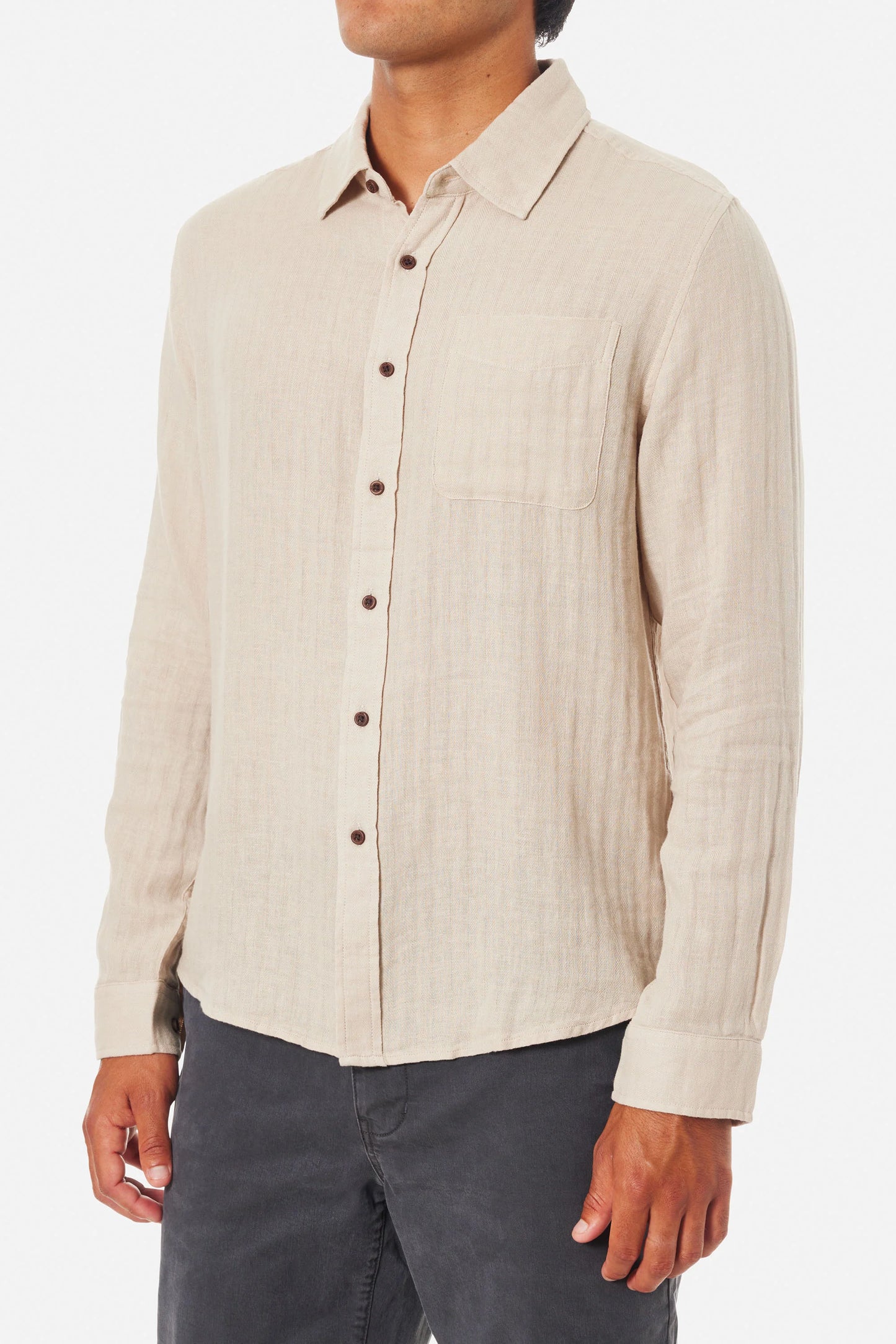 Alan Solid Long Sleeve Shirt