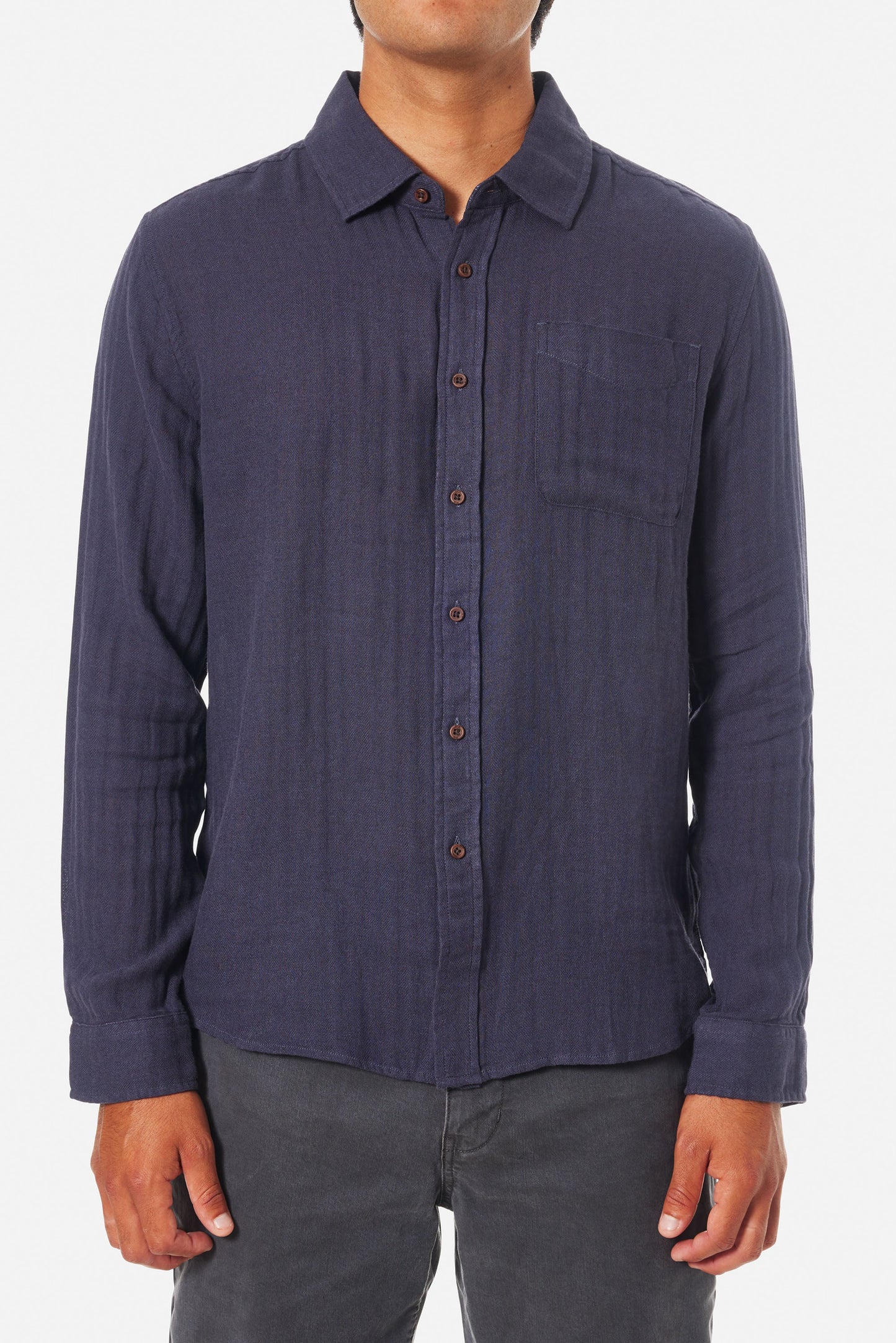 Alan Solid Long Sleeve Shirt