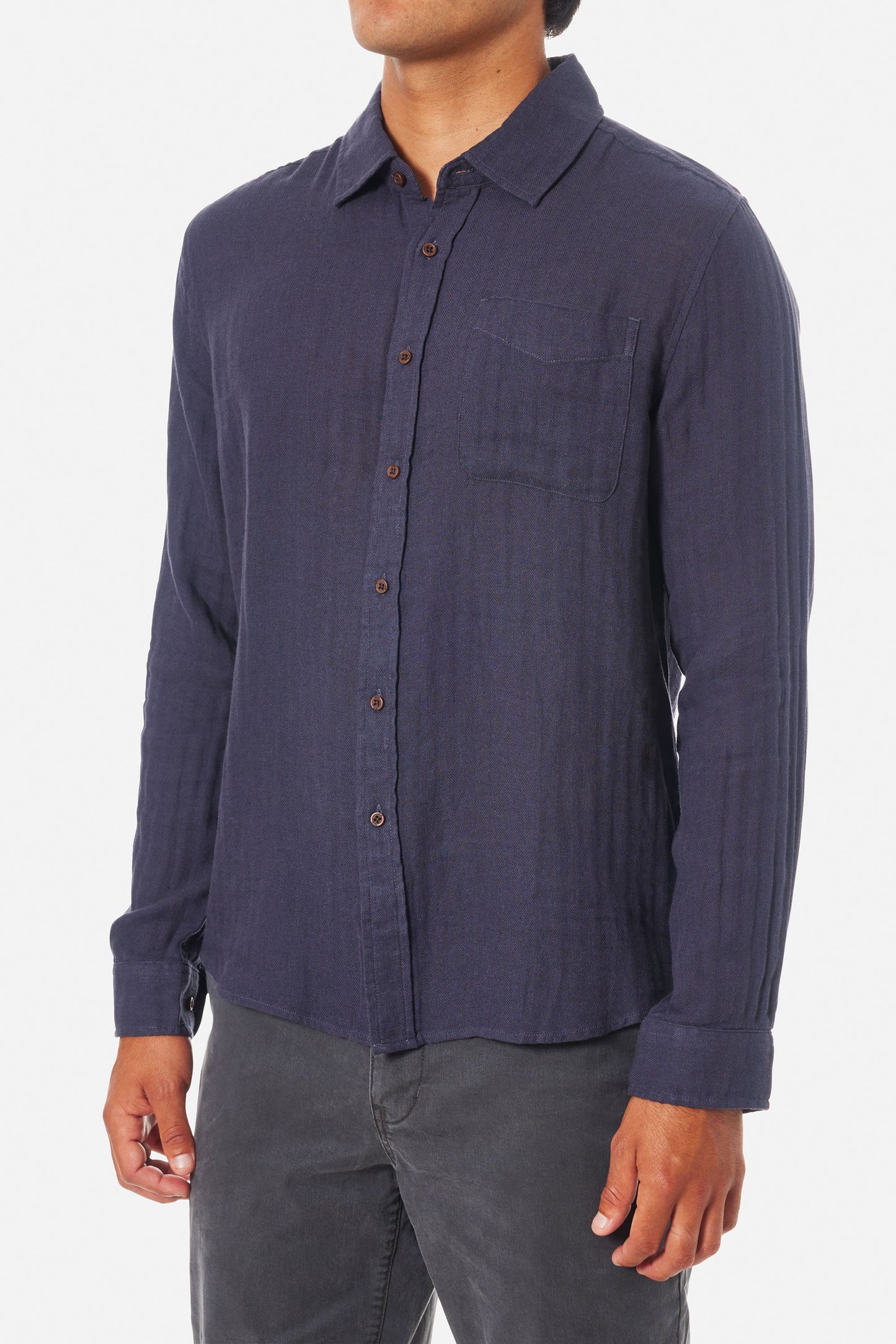 Alan Solid Long Sleeve Shirt