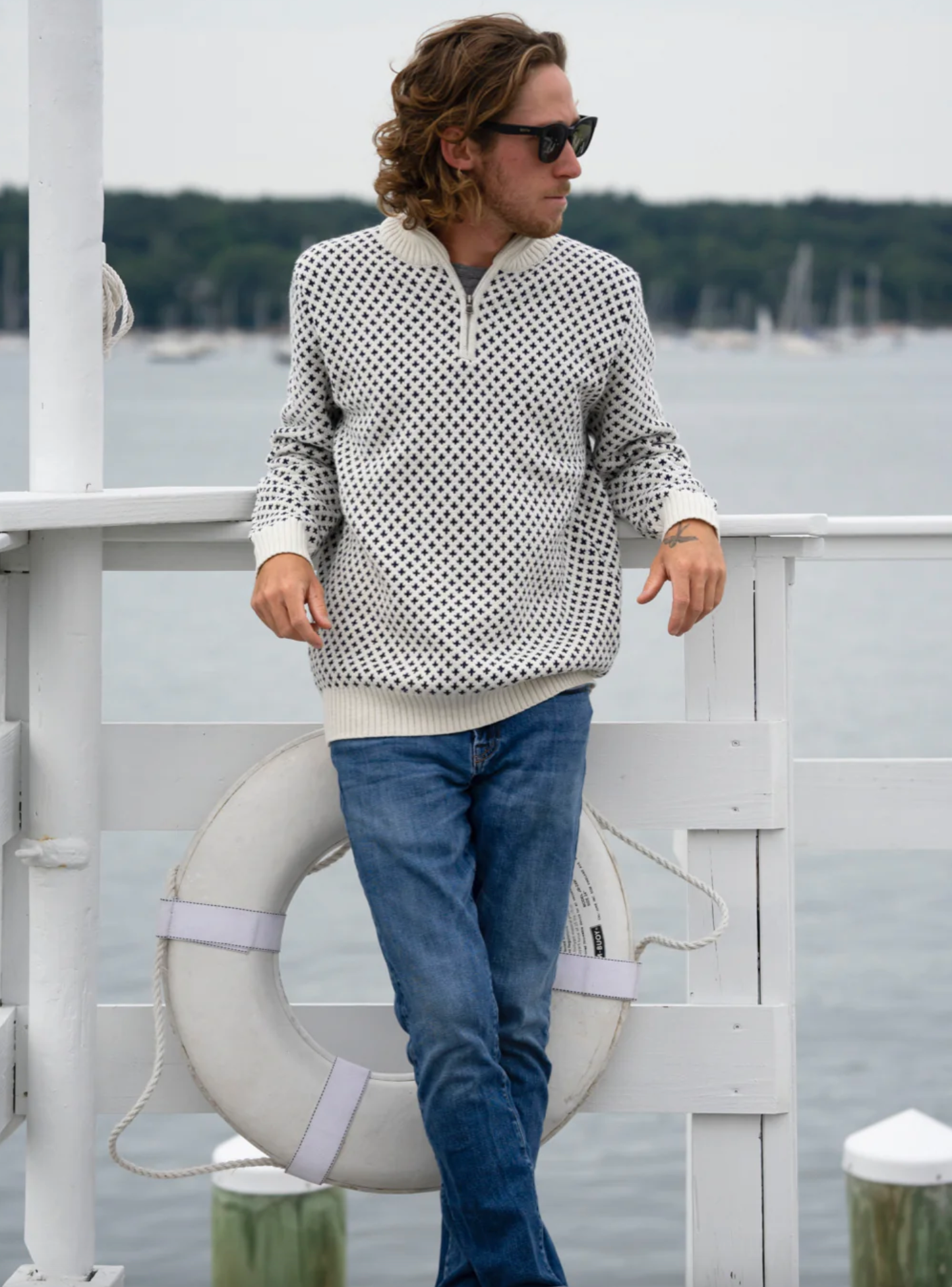 Edgartown SeaWell™ Quarter Zip Sweater