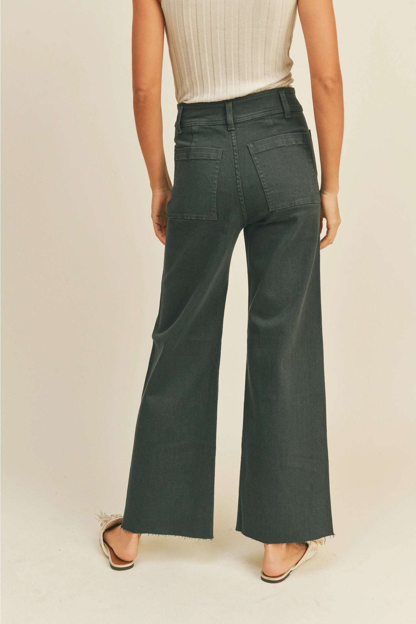 Straight Wide Leg Pant