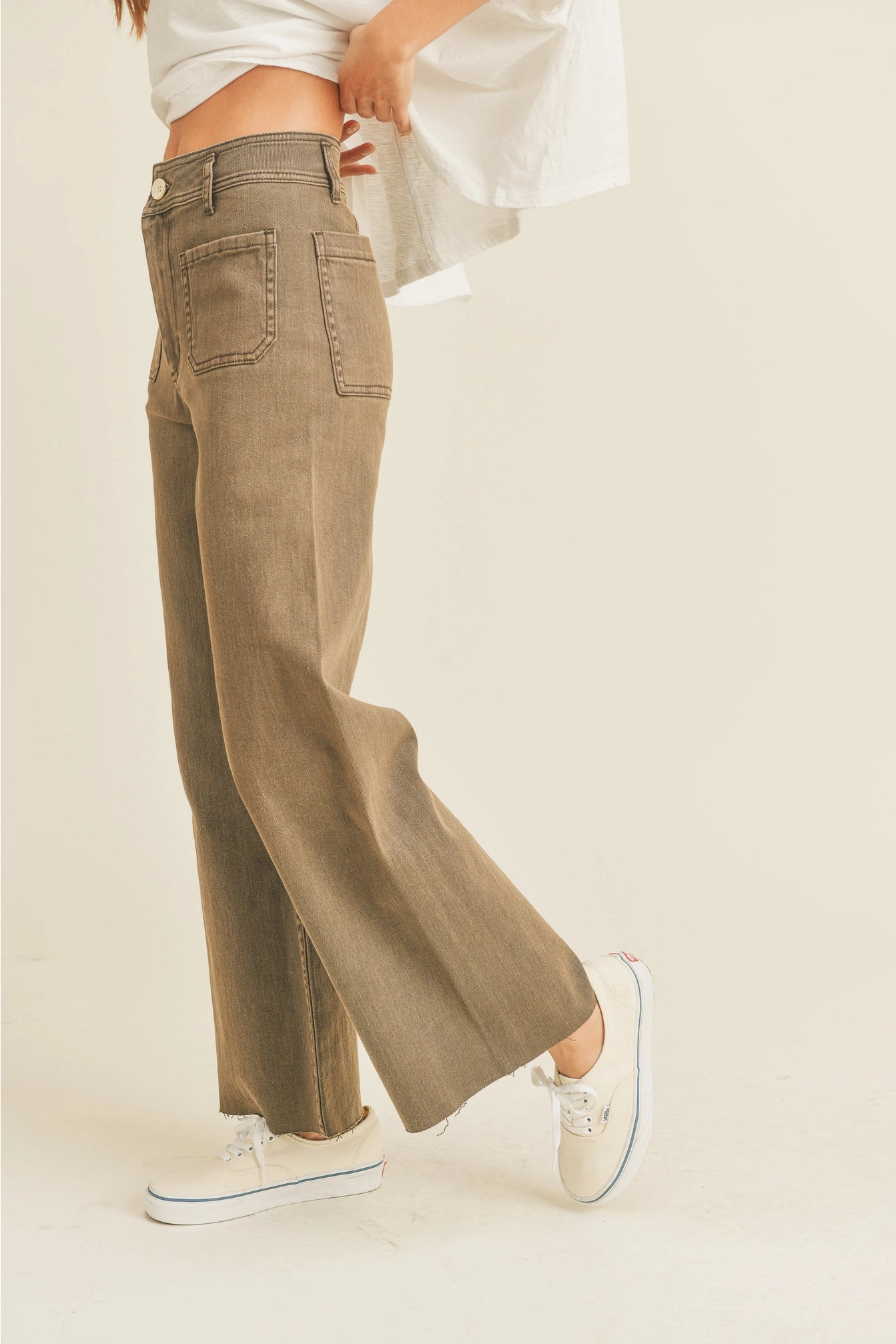 Straight Wide Leg Pant