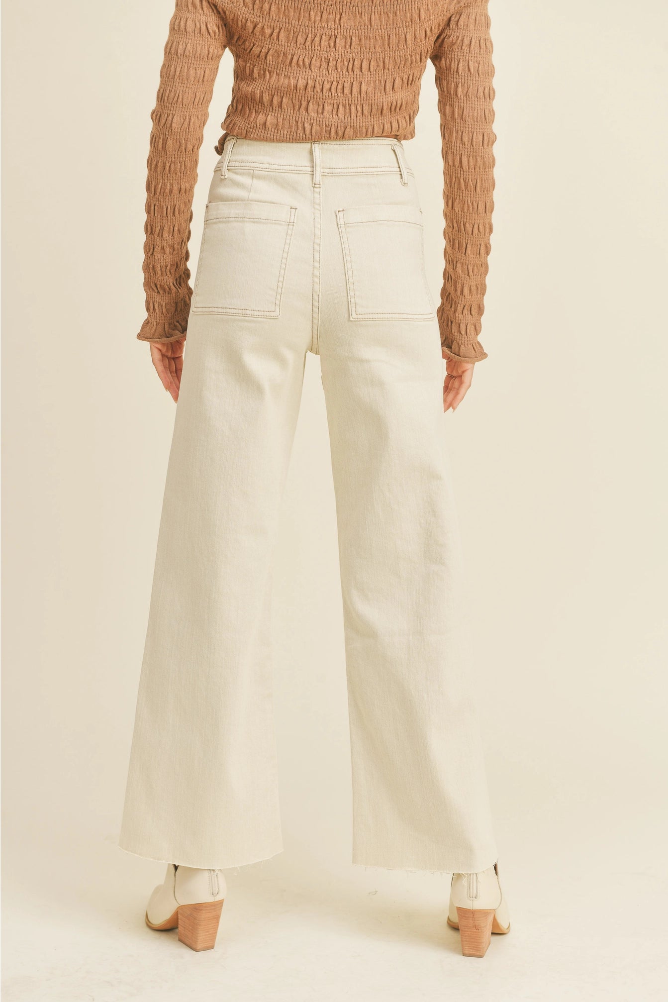 Straight Wide Leg Pant