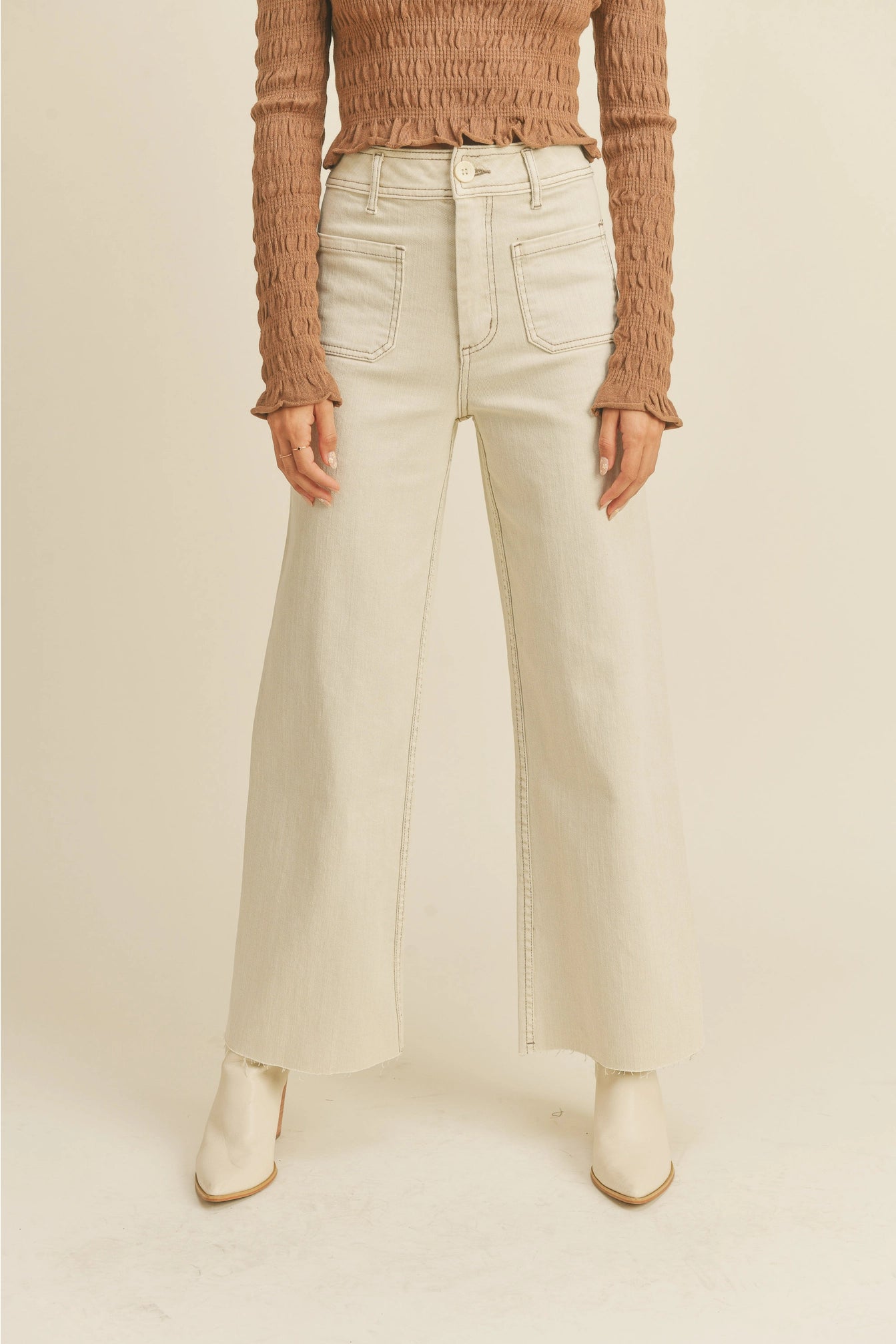 Straight Wide Leg Pant